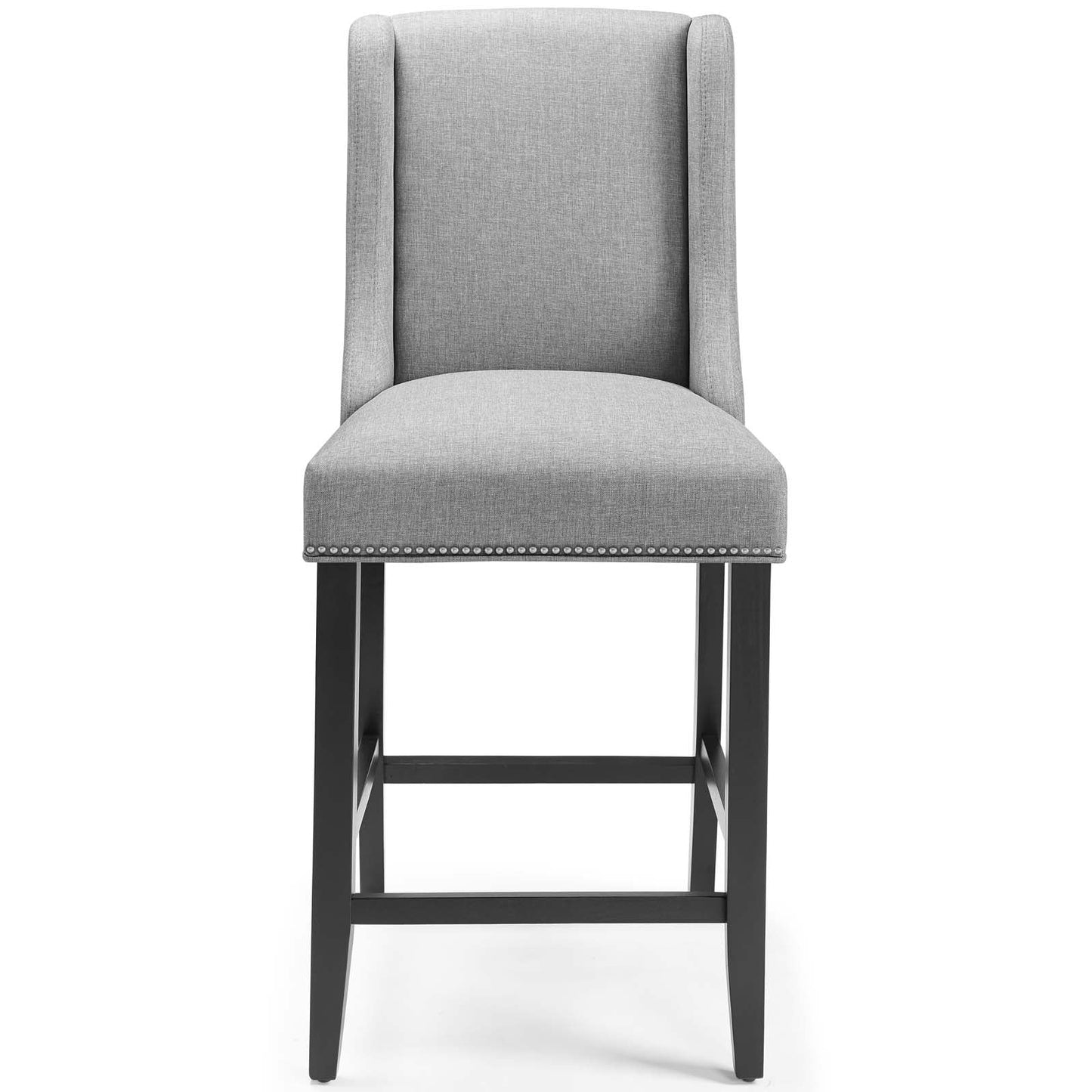 Baron Upholstered Fabric Counter Stool Light Gray EEI-3735-LGR