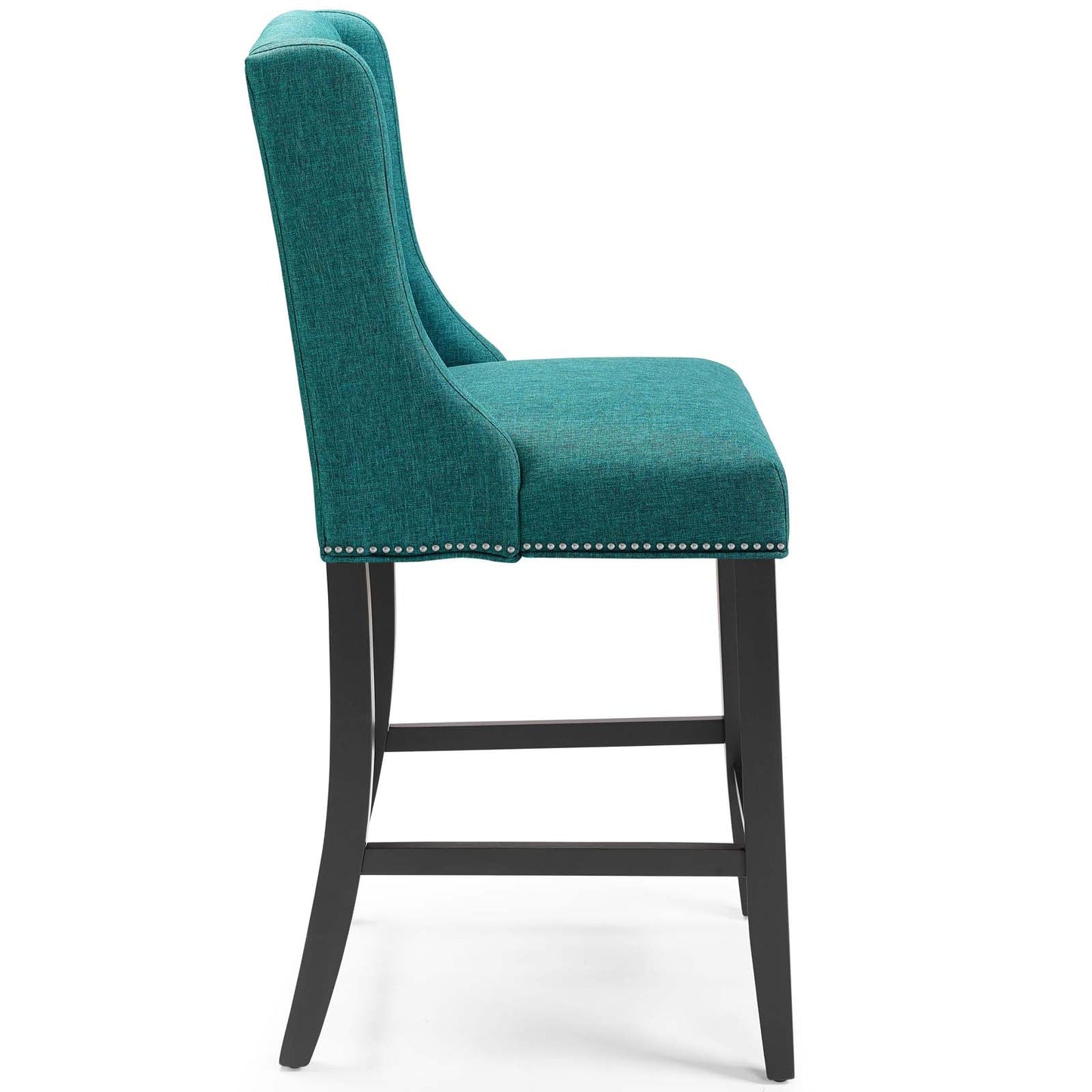 Baron Upholstered Fabric Counter Stool Teal EEI-3735-TEA