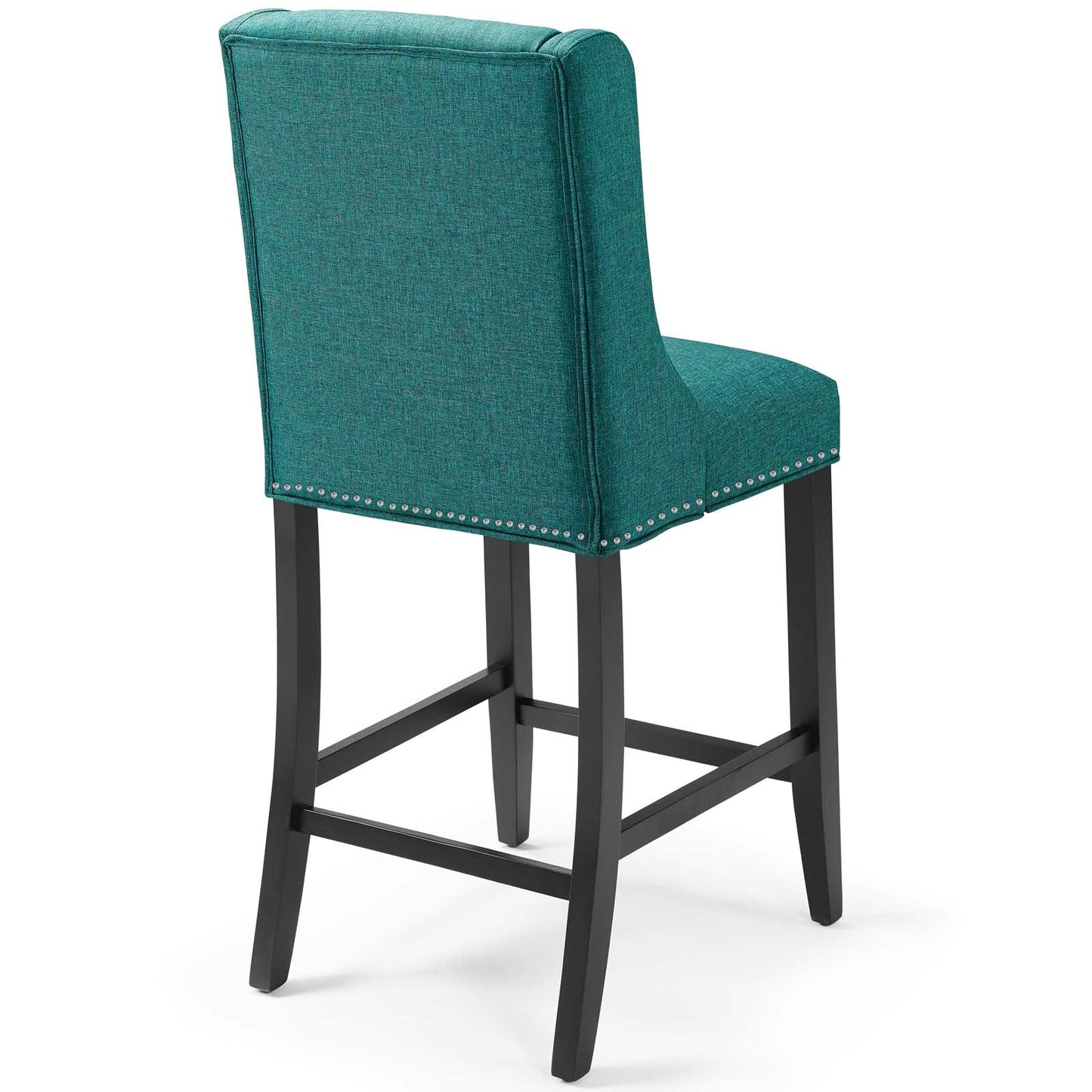 Baron Upholstered Fabric Counter Stool Teal EEI-3735-TEA