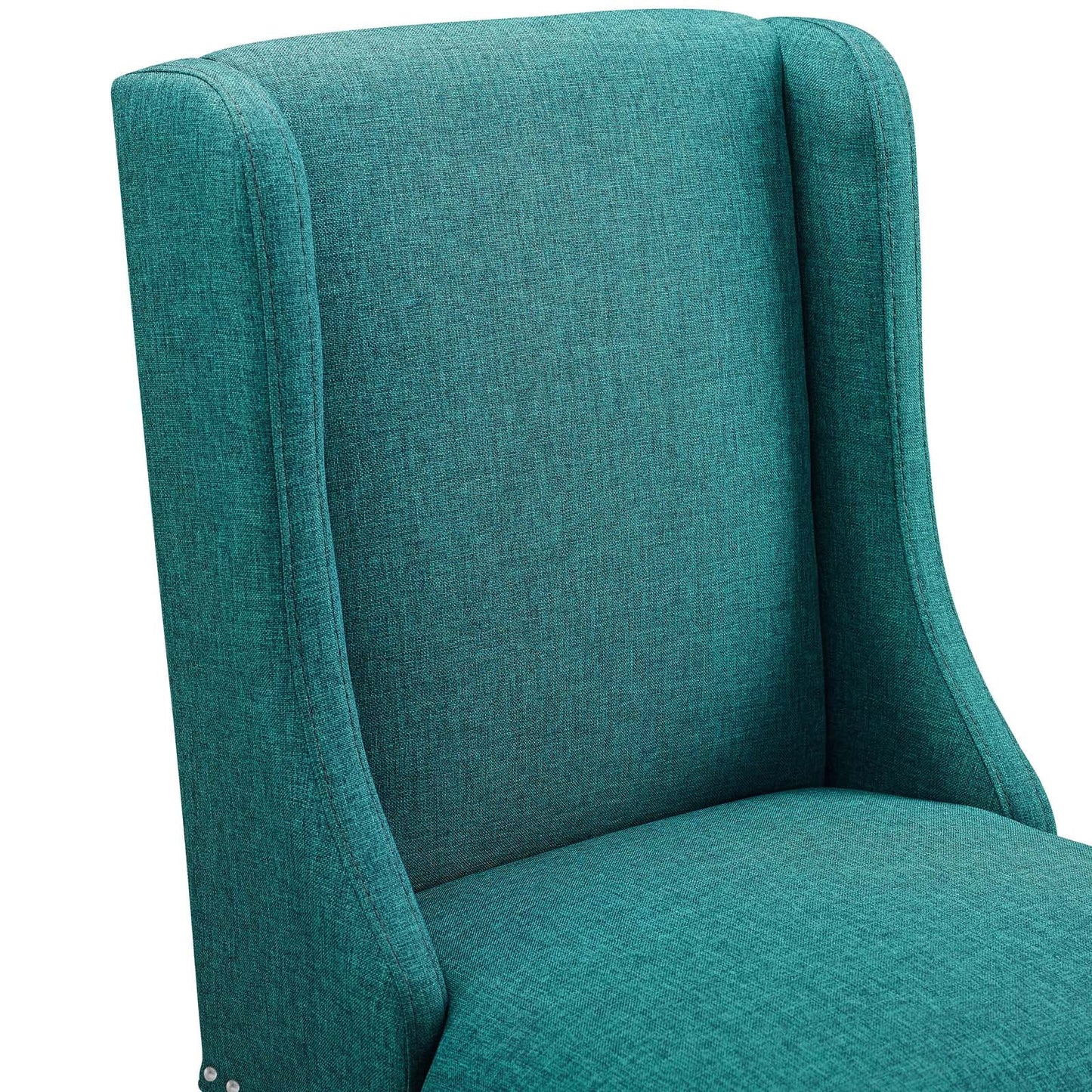 Baron Upholstered Fabric Counter Stool Teal EEI-3735-TEA