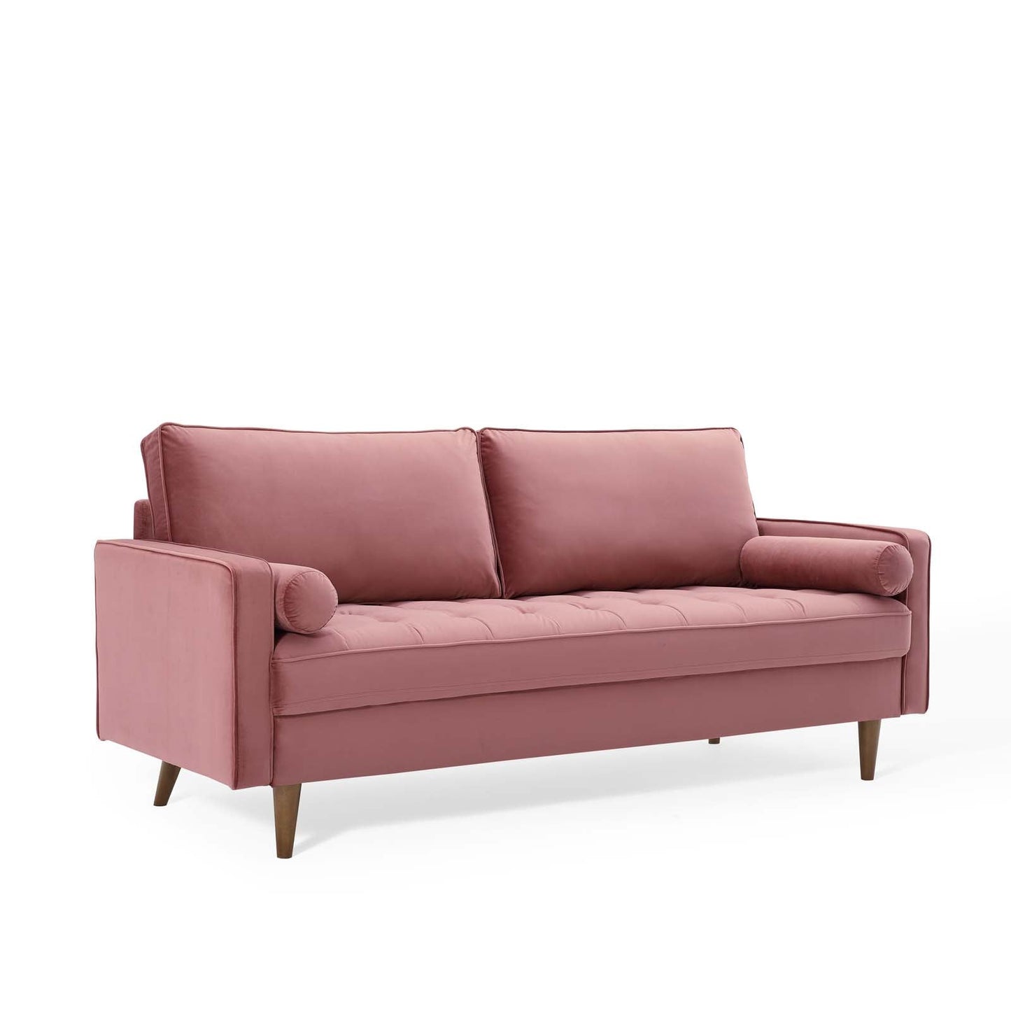 Valour Performance Velvet Sofa Dusty Rose EEI-3764-DUS