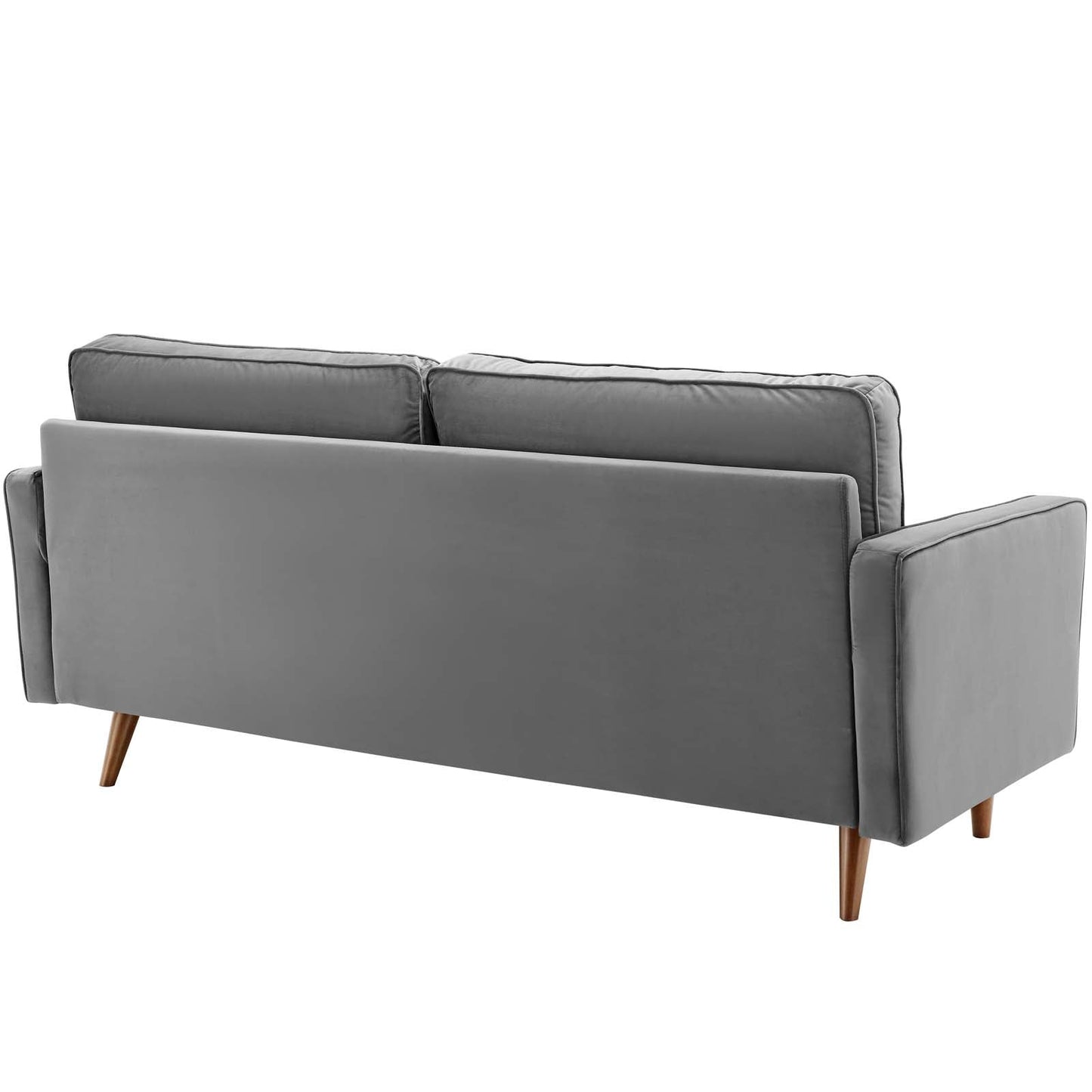 Valour Performance Velvet Sofa Gray EEI-3764-GRY