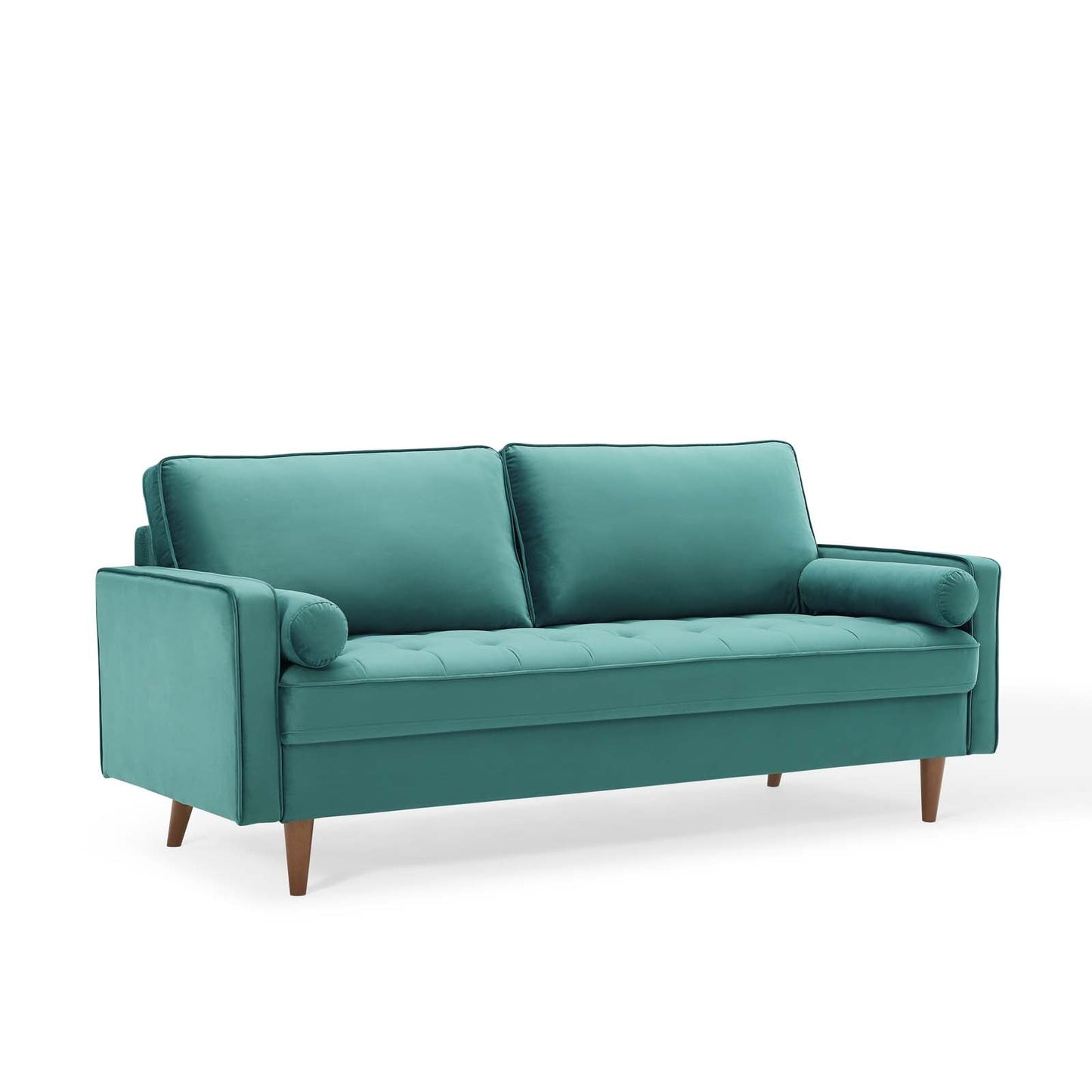 Valour Performance Velvet Sofa Teal EEI-3764-TEA