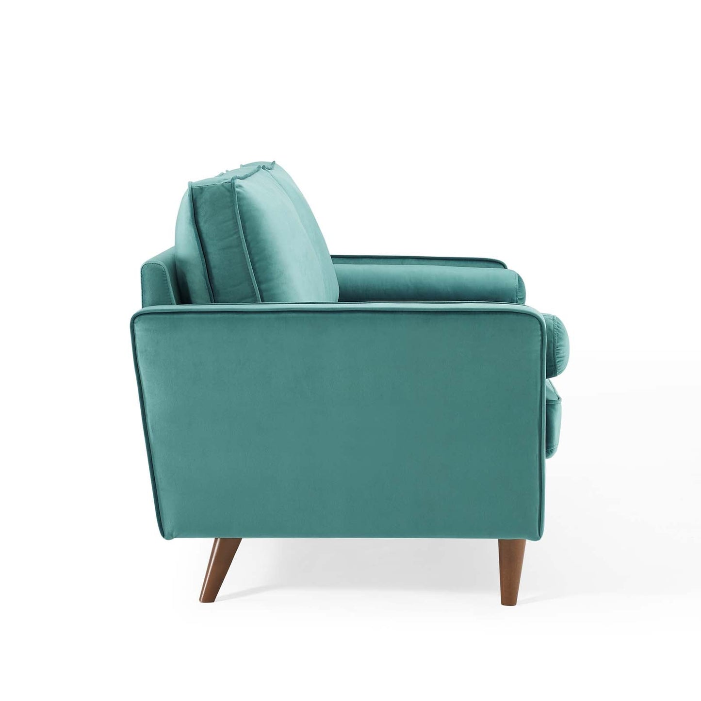 Valour Performance Velvet Sofa Teal EEI-3764-TEA