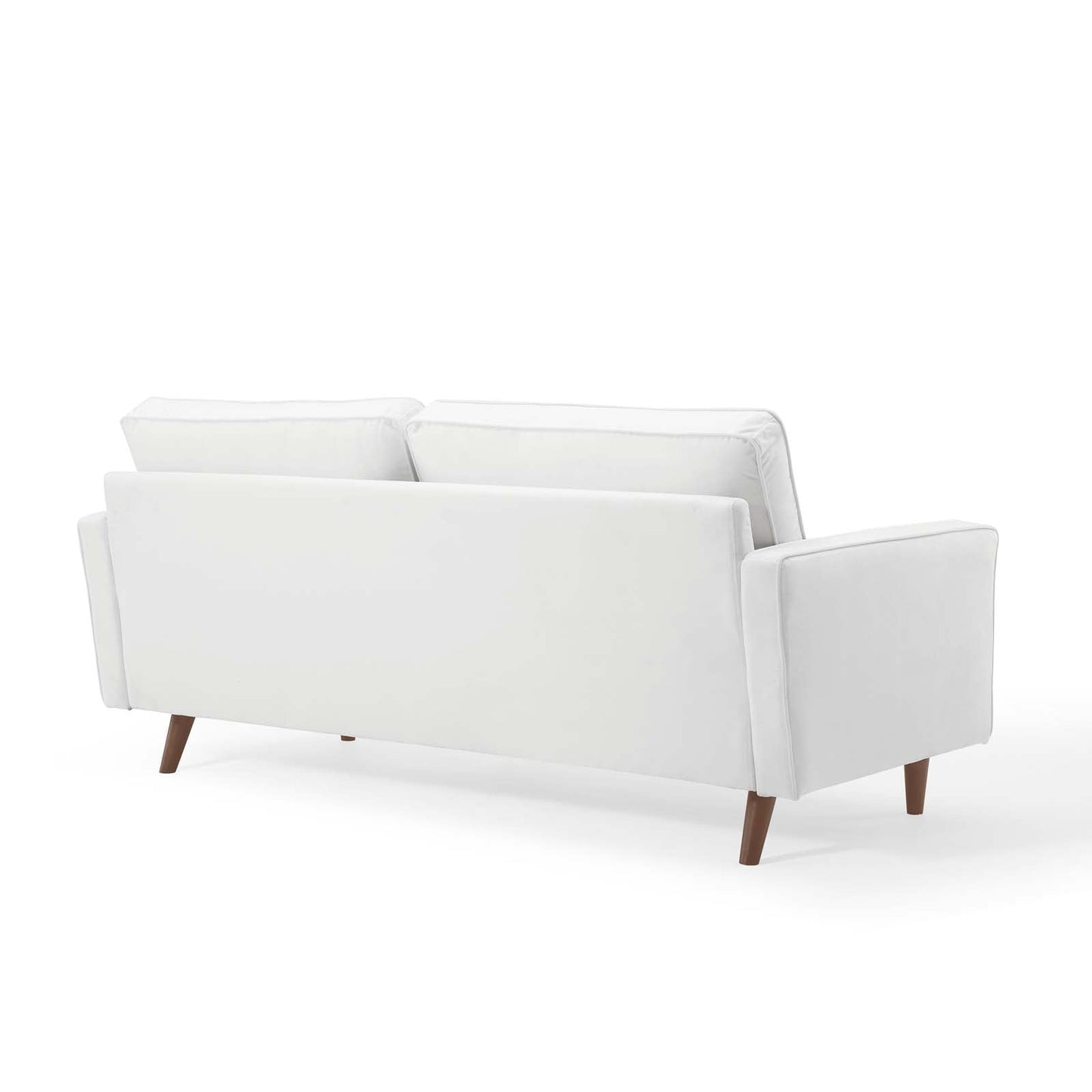 Valour Performance Velvet Sofa White EEI-3764-WHI