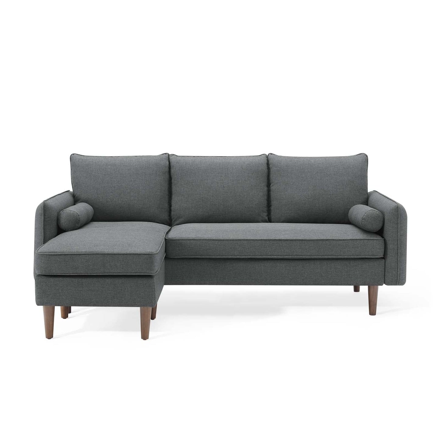 Revive Upholstered Right or Left Sectional Sofa Gray EEI-3867-GRY