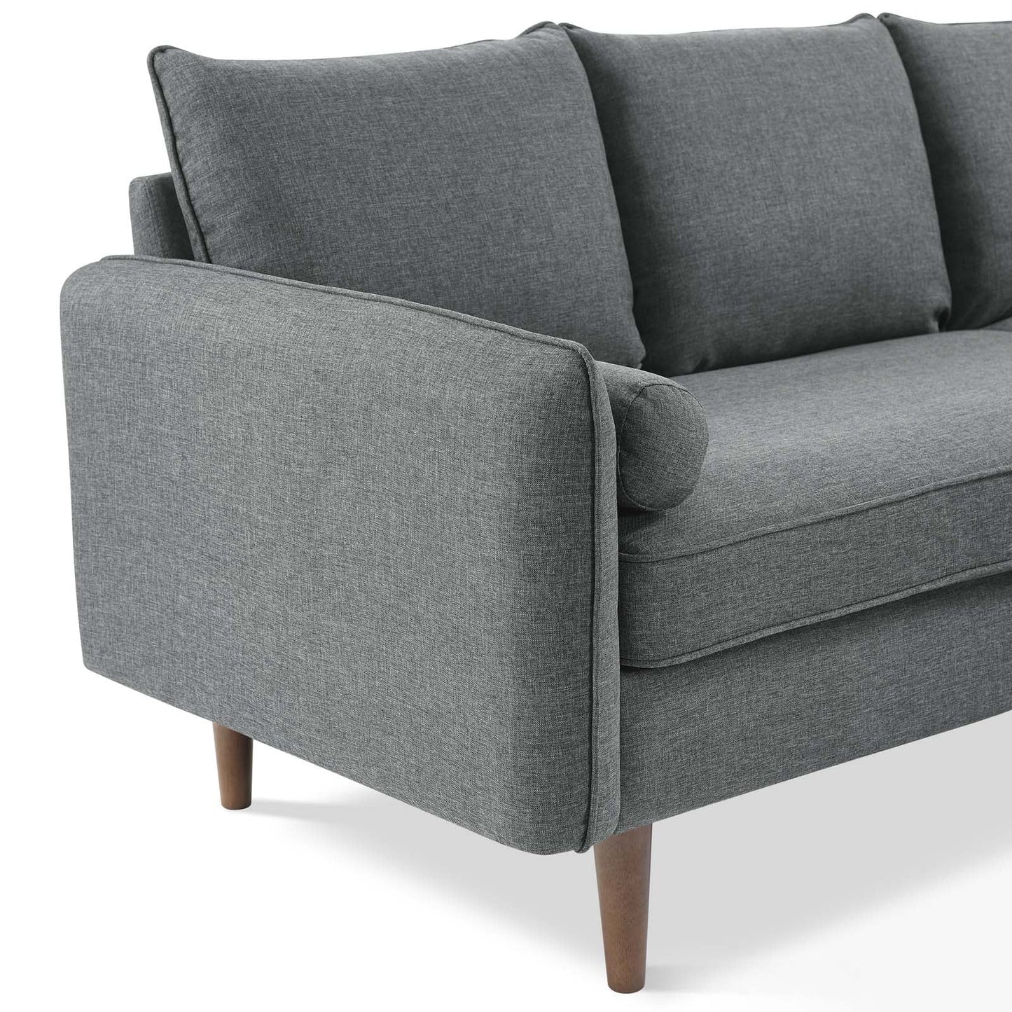 Revive Upholstered Right or Left Sectional Sofa Gray EEI-3867-GRY