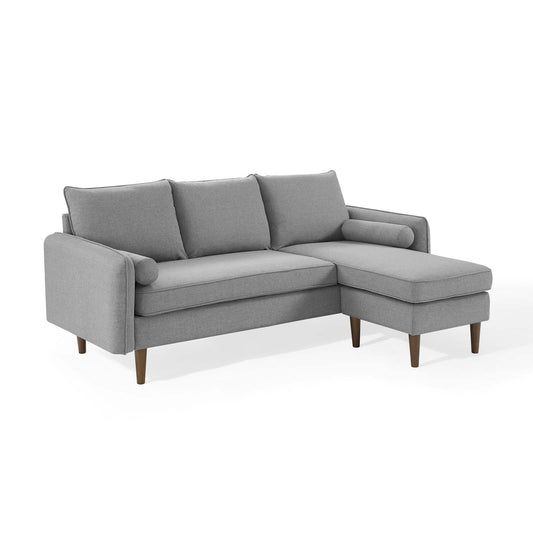 Revive Upholstered Right or Left Sectional Sofa Light Gray EEI-3867-LGR