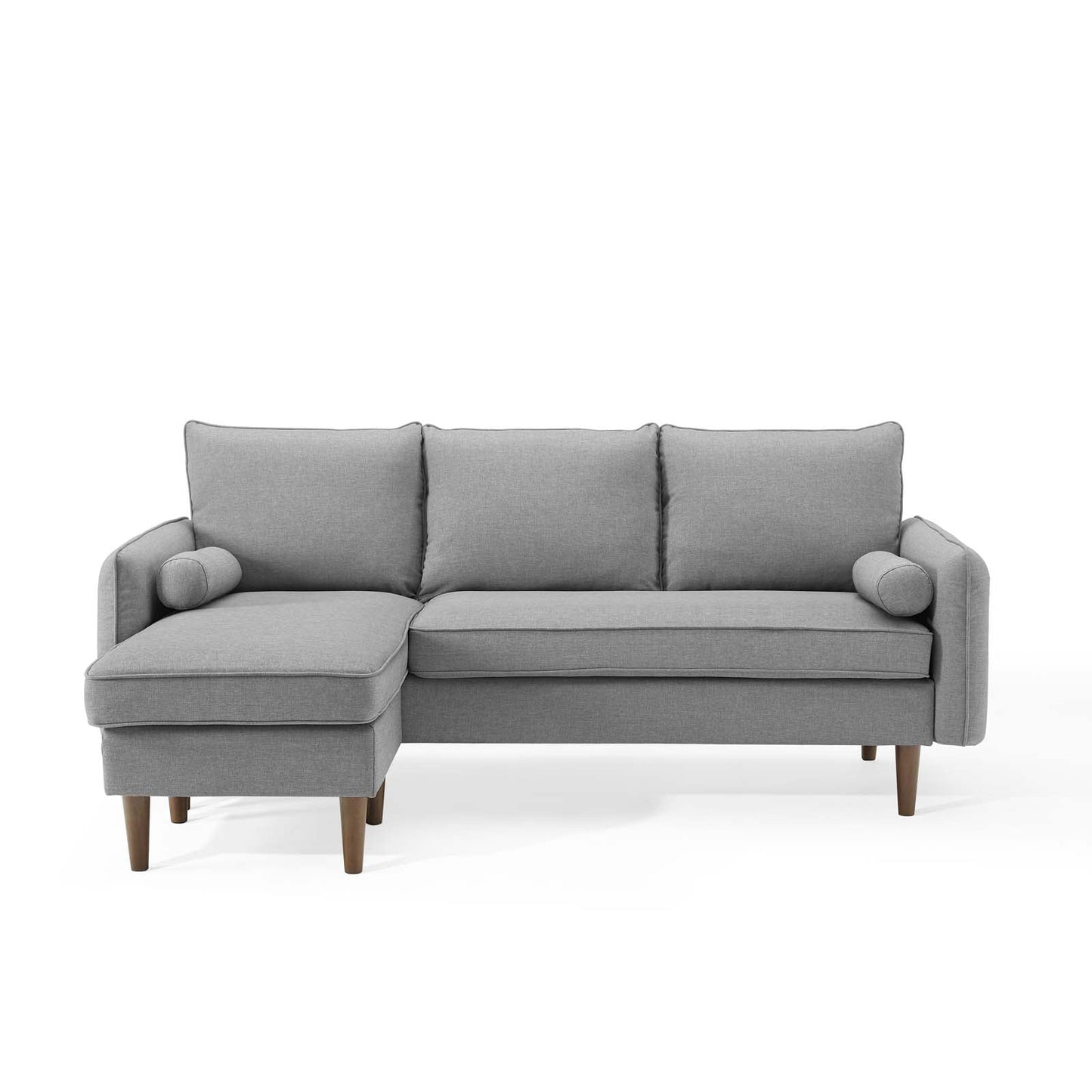 Revive Upholstered Right or Left Sectional Sofa Light Gray EEI-3867-LGR