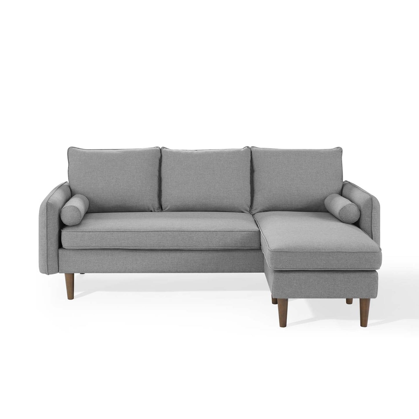 Revive Upholstered Right or Left Sectional Sofa Light Gray EEI-3867-LGR