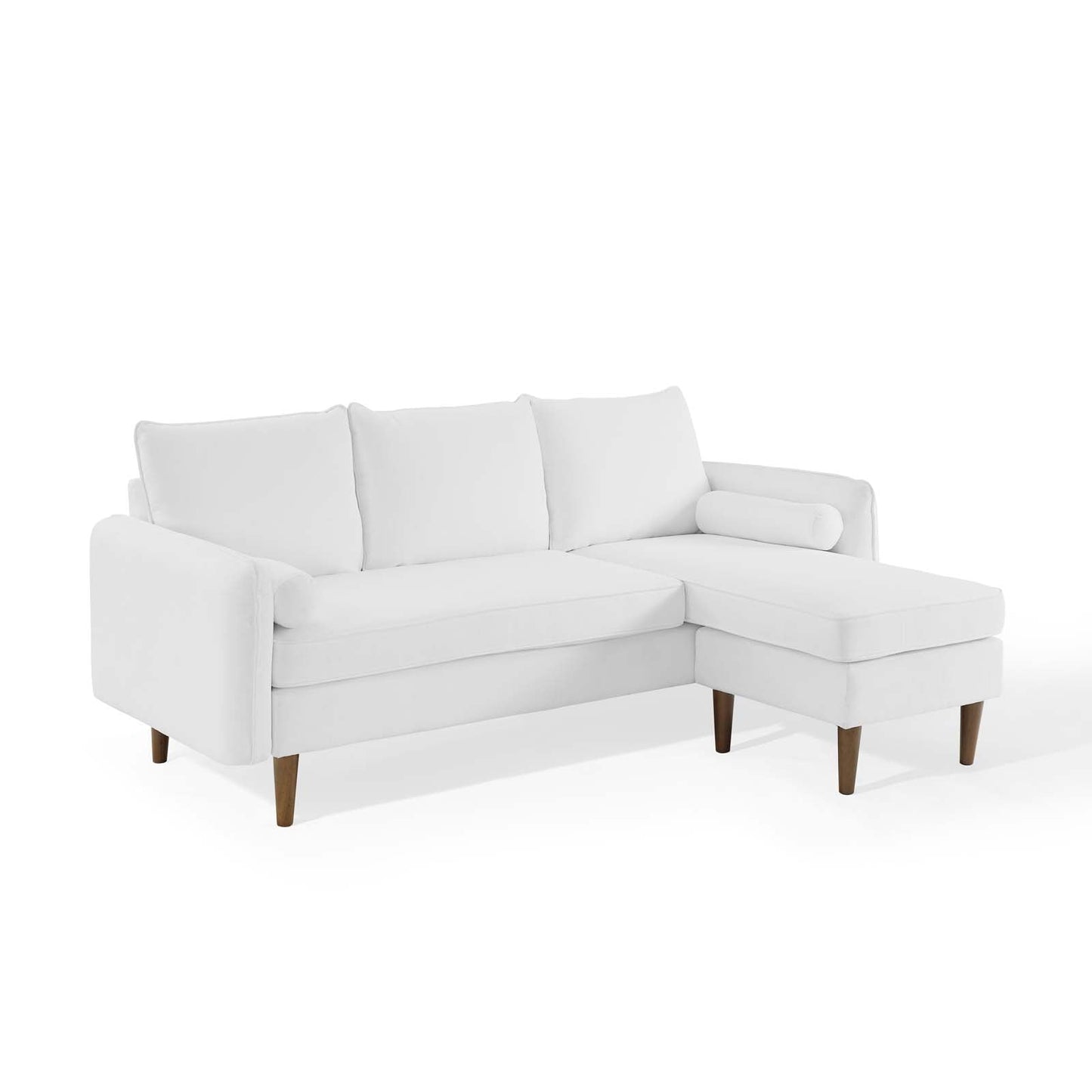 Revive Upholstered Right or Left Sectional Sofa White EEI-3867-WHI