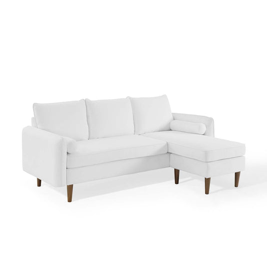 Revive Upholstered Right or Left Sectional Sofa White EEI-3867-WHI