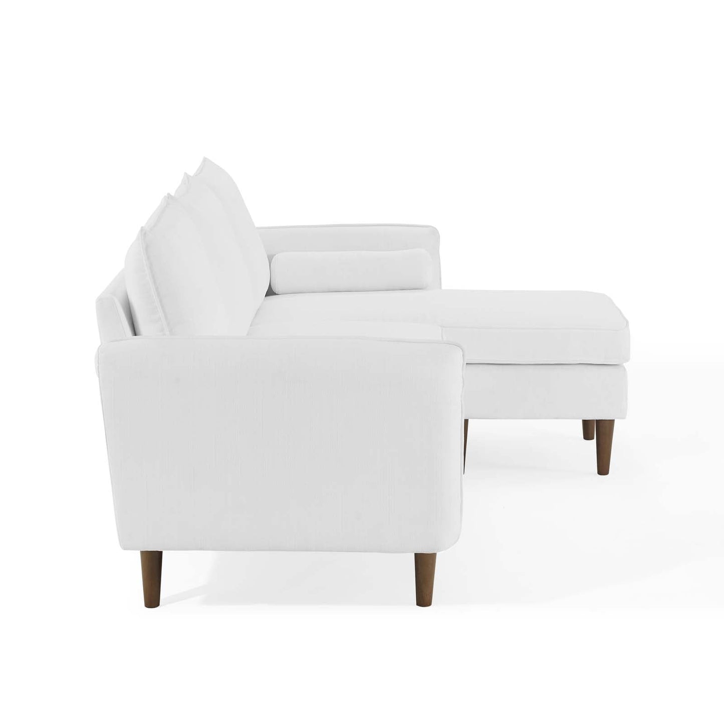 Revive Upholstered Right or Left Sectional Sofa White EEI-3867-WHI