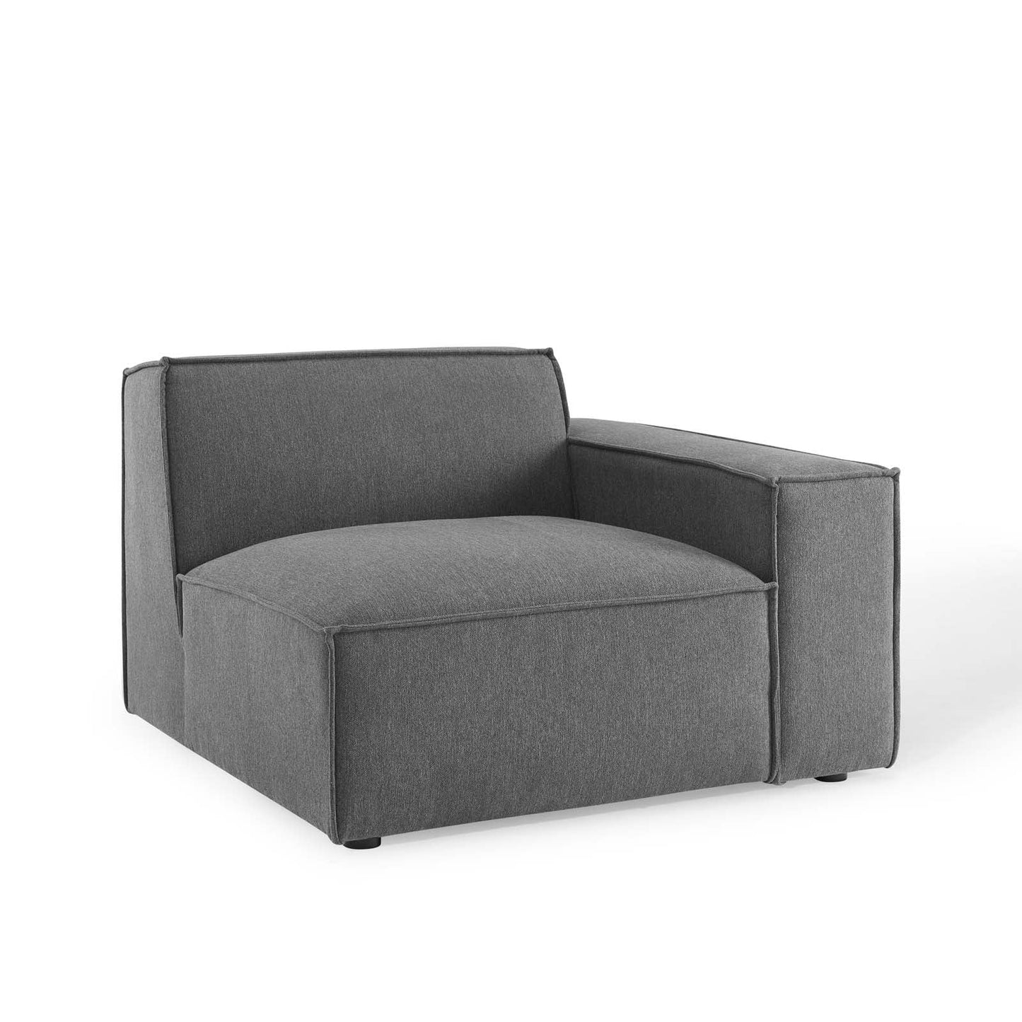 Restore Right-Arm Sectional Sofa Chair Charcoal EEI-3870-CHA