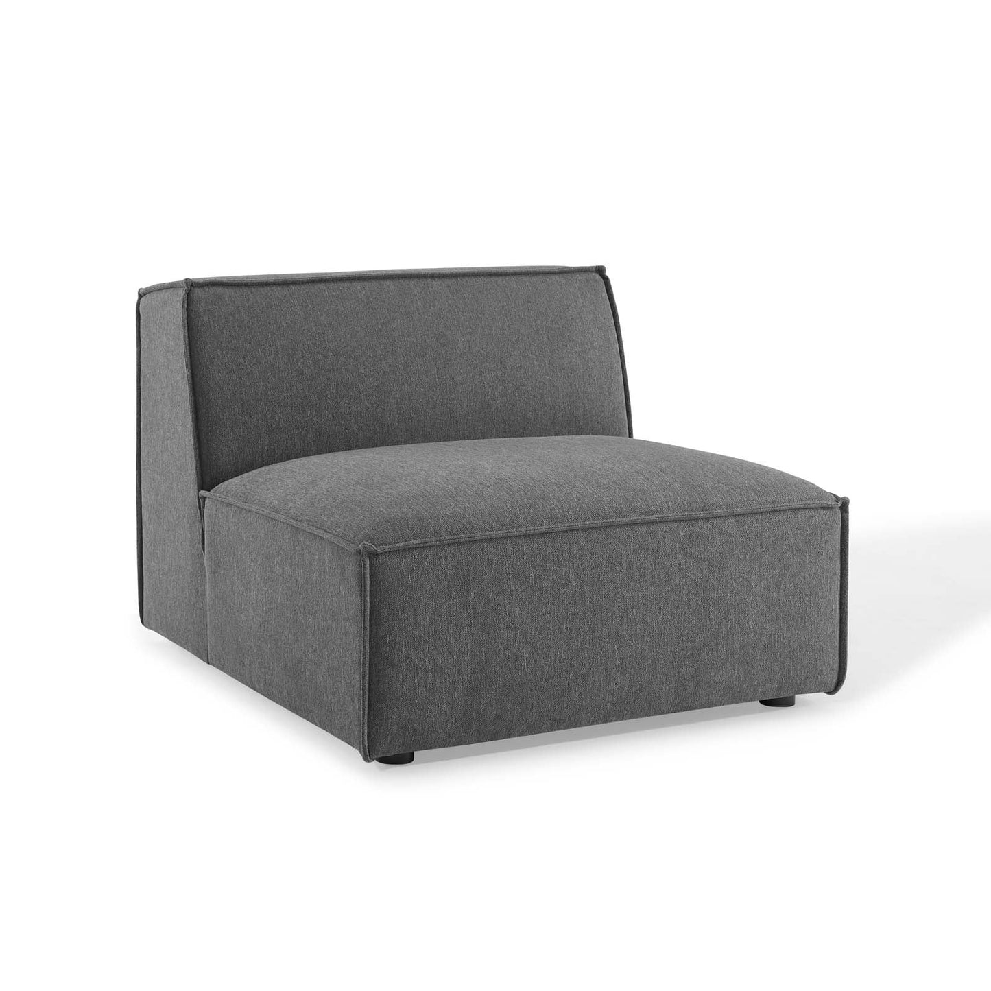 Restore Sectional Sofa Armless Chair Charcoal EEI-3872-CHA