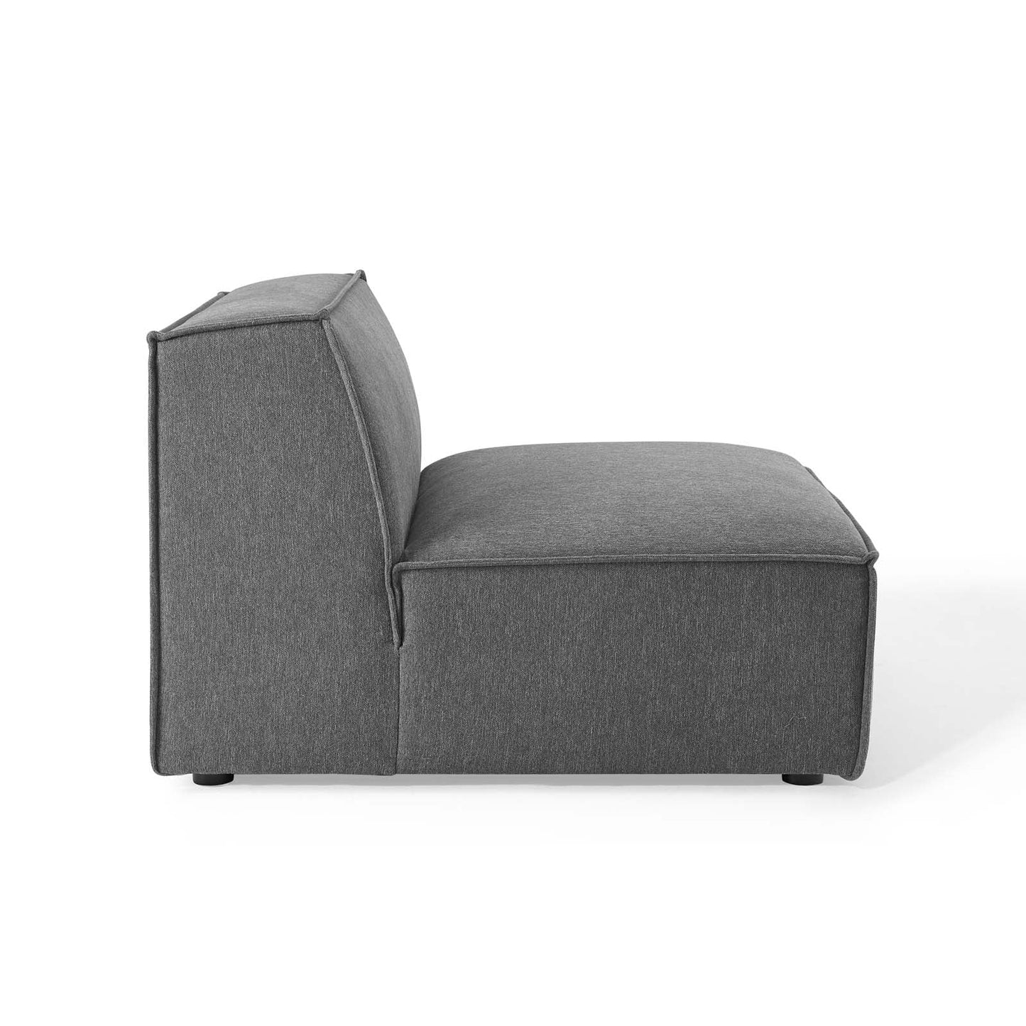 Restore Sectional Sofa Armless Chair Charcoal EEI-3872-CHA