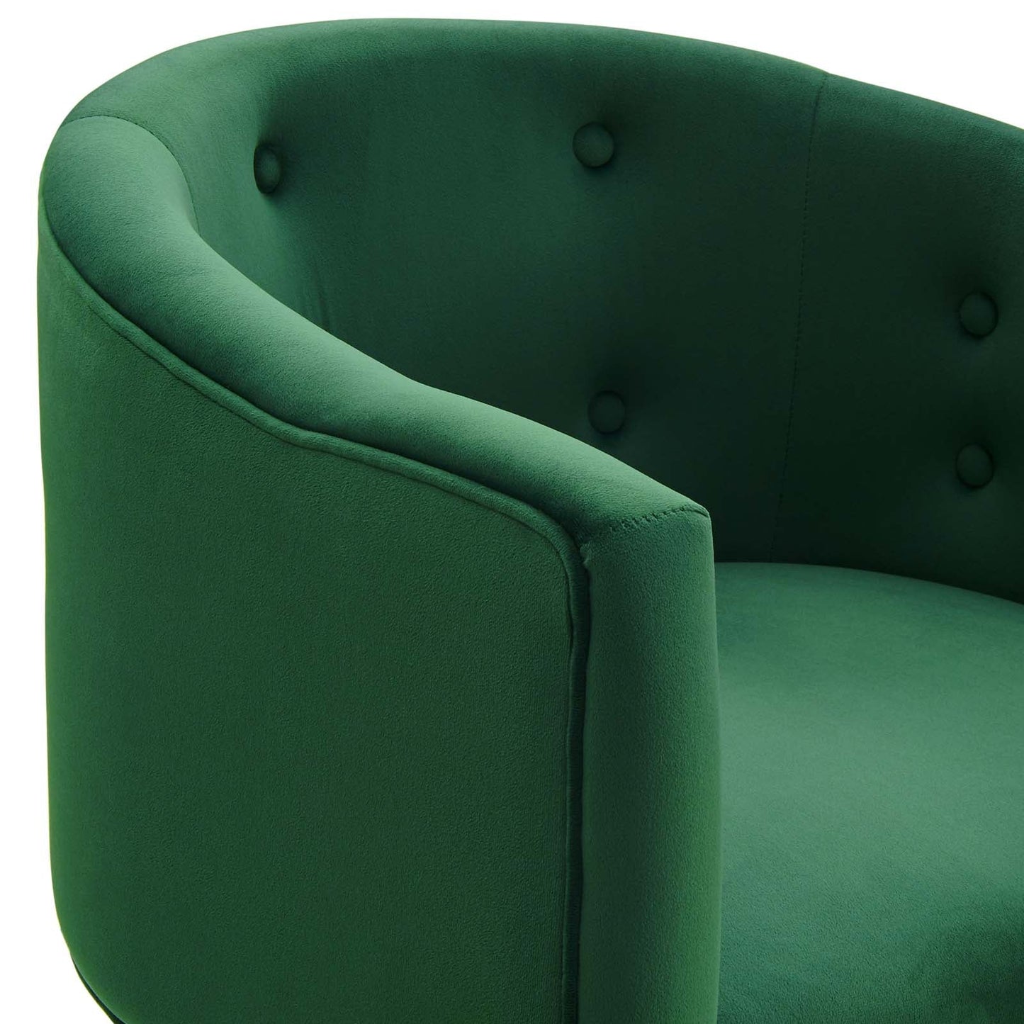 Savour Tufted Performance Velvet Accent Chair Emerald EEI-3903-EME