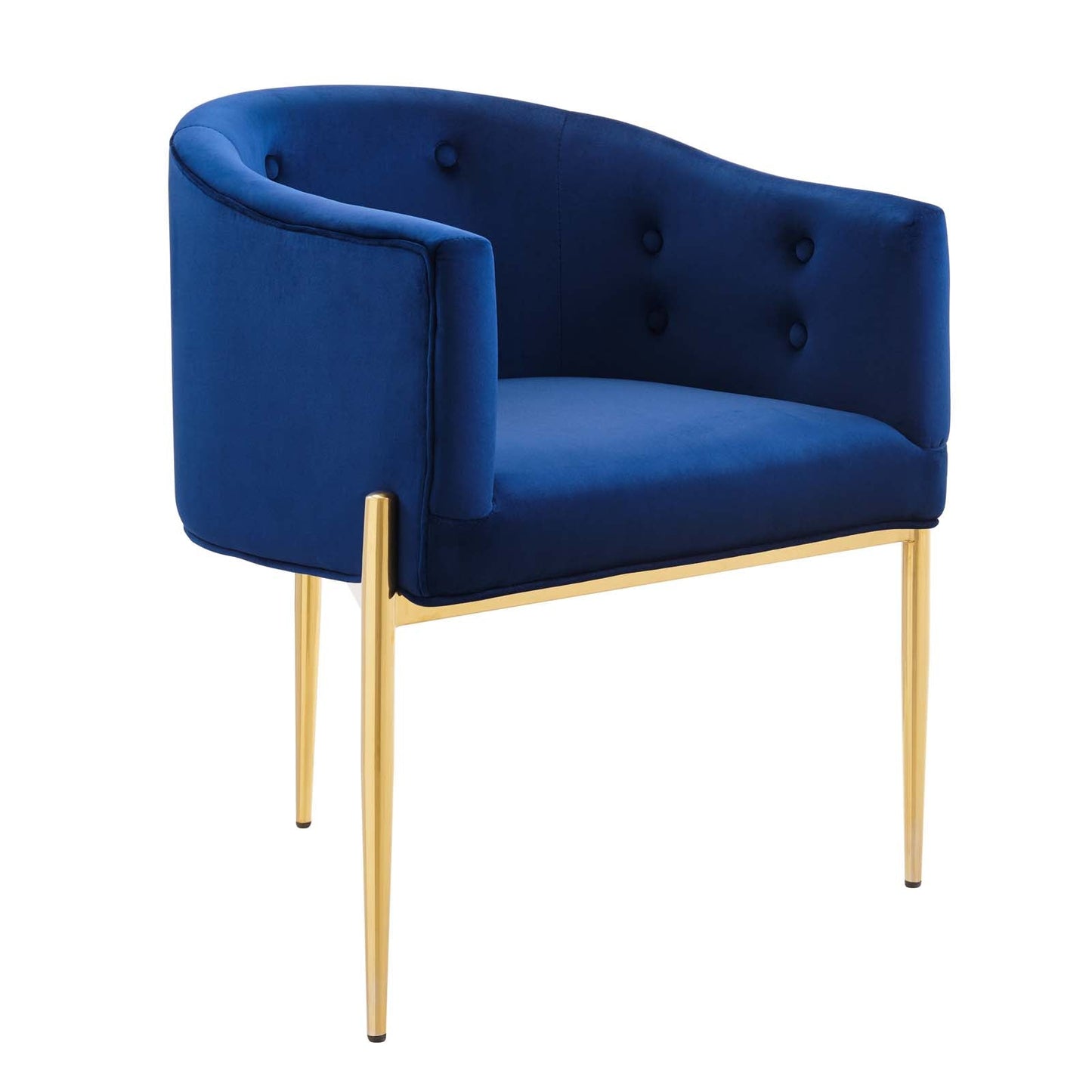 Savour Tufted Performance Velvet Accent Chair Navy EEI-3903-NAV