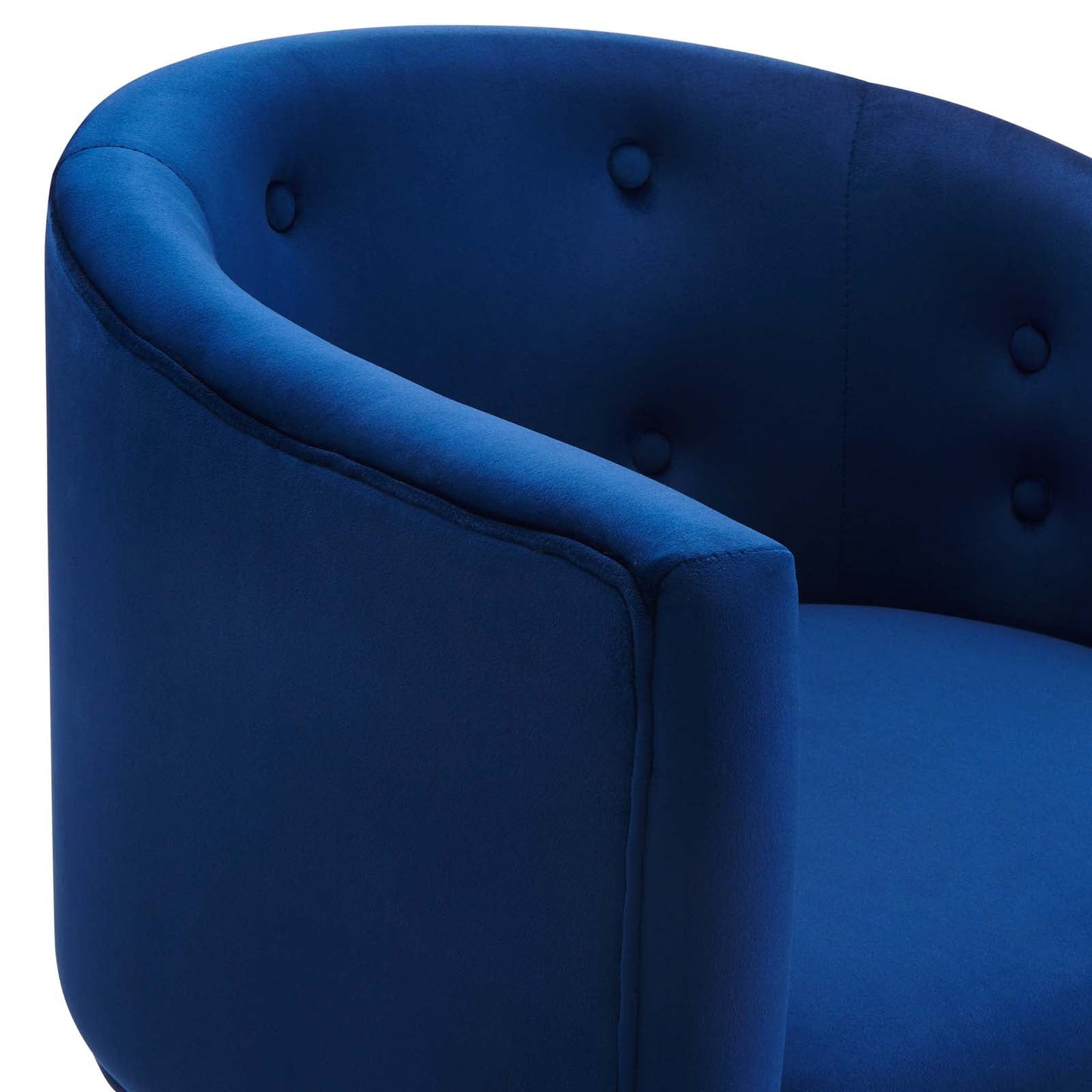 Savour Tufted Performance Velvet Accent Chair Navy EEI-3903-NAV