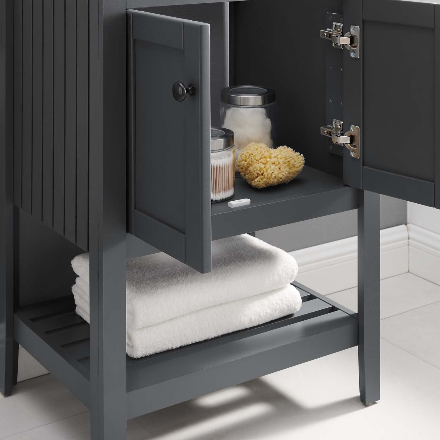 Prestige 23" Bathroom Vanity Cabinet (Sink Basin Not Included) Gray EEI-3919-GRY