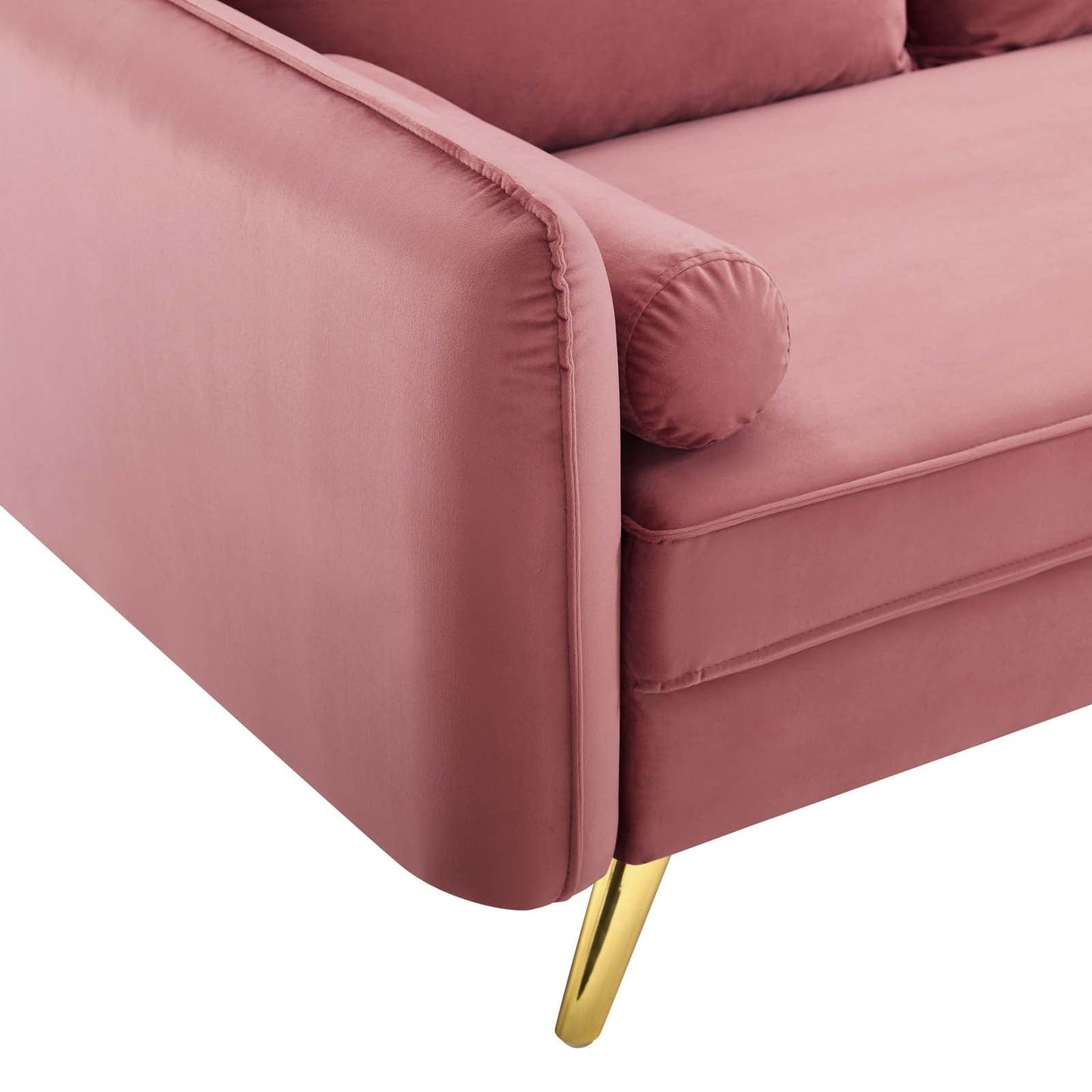 Revive Performance Velvet Sofa Dusty Rose EEI-3988-DUS