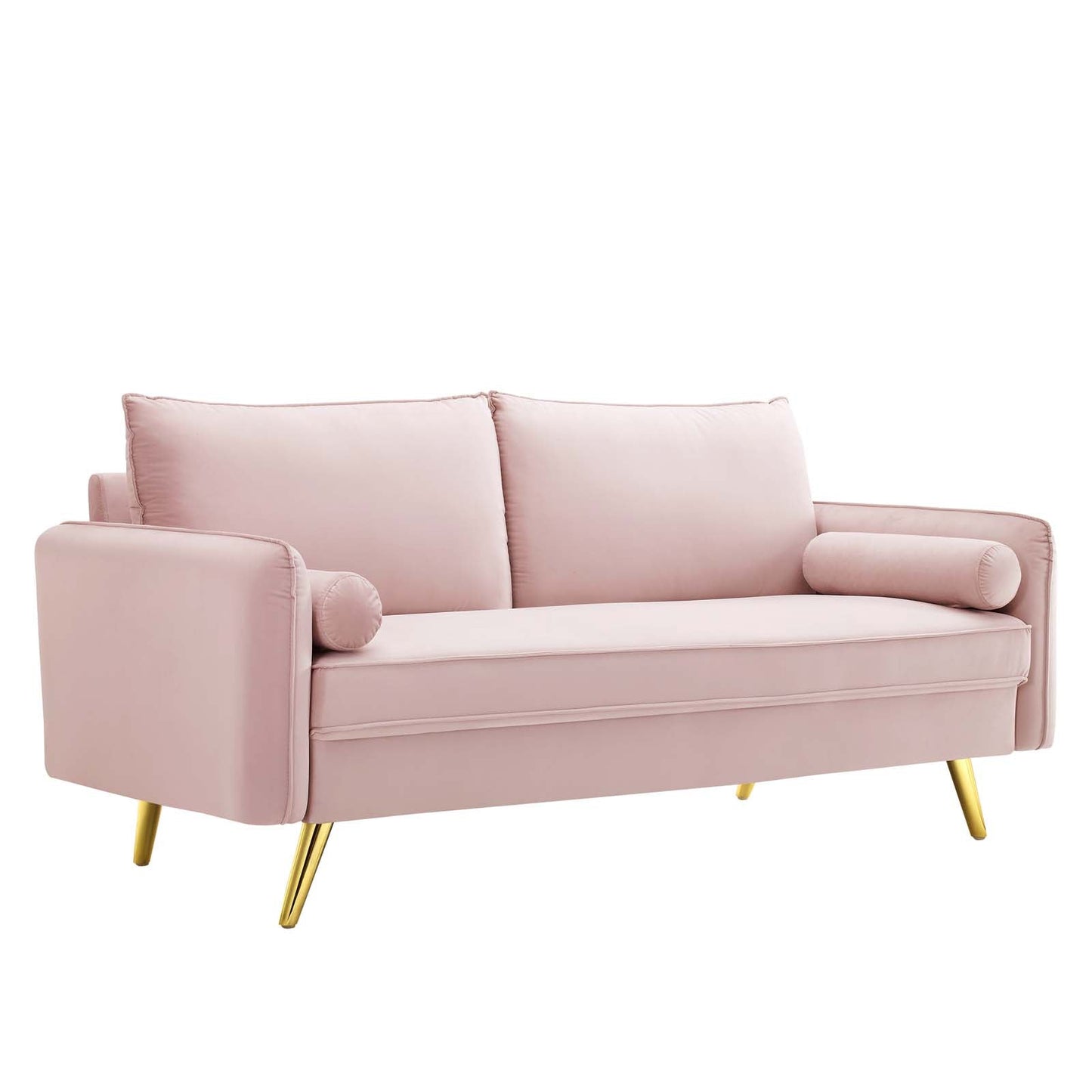 Revive Performance Velvet Sofa Pink EEI-3988-PNK