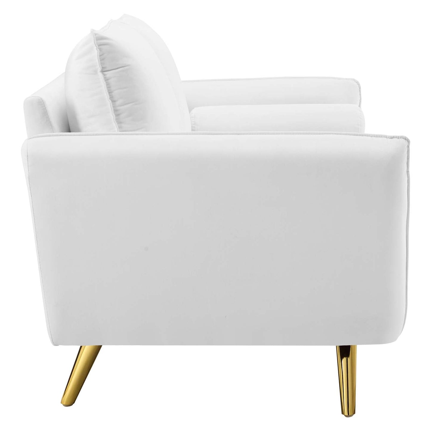 Revive Performance Velvet Sofa White EEI-3988-WHI