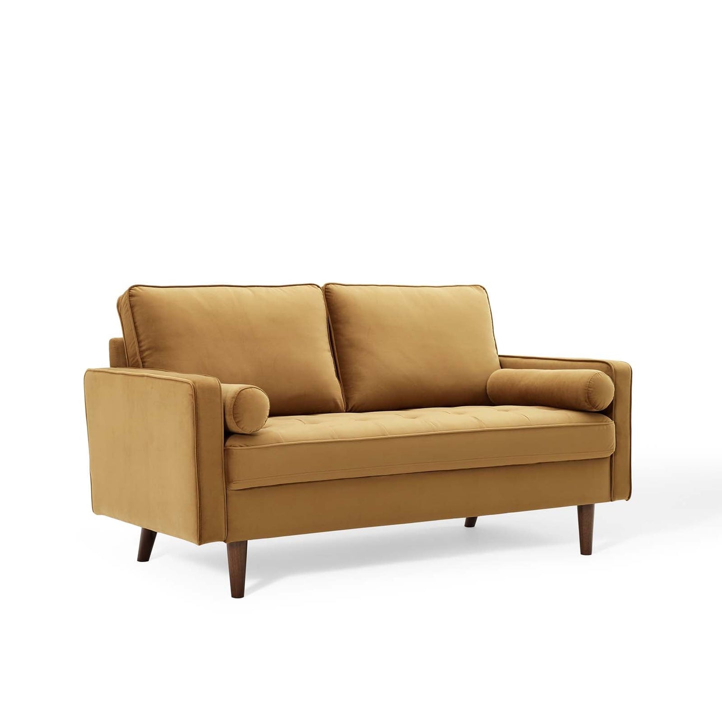 Valour Performance Velvet Loveseat Cognac EEI-4004-COG