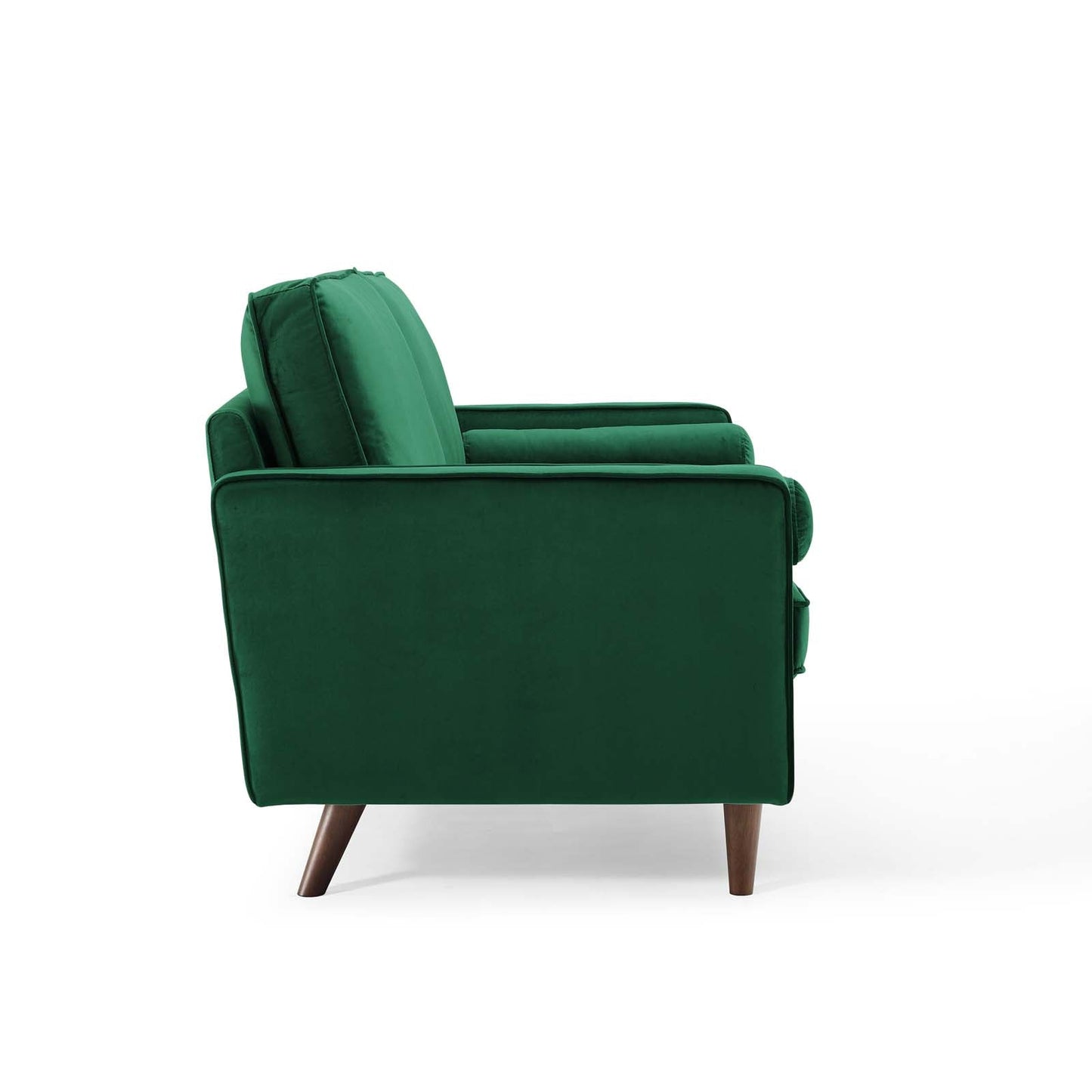 Valour Performance Velvet Loveseat Green EEI-4004-GRN