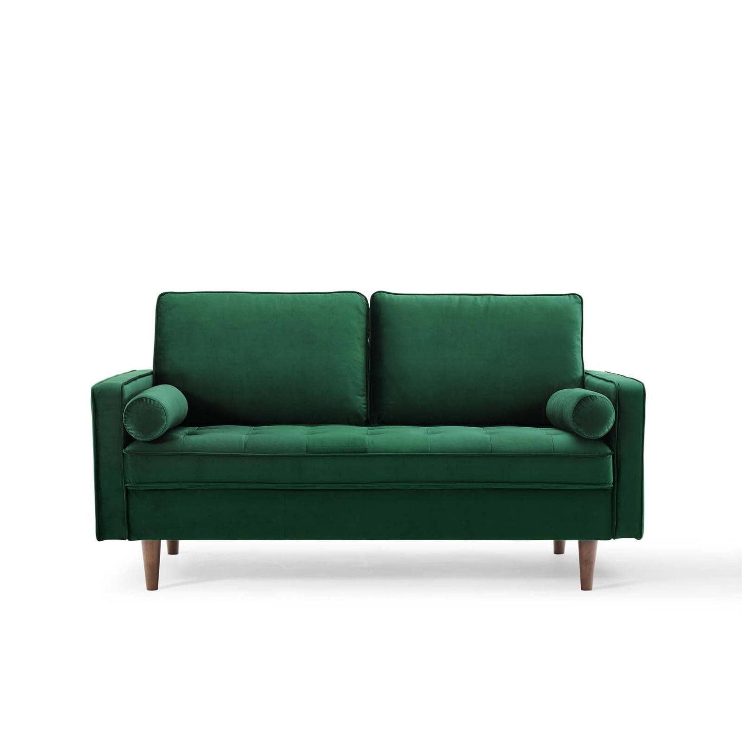 Valour Performance Velvet Loveseat Green EEI-4004-GRN