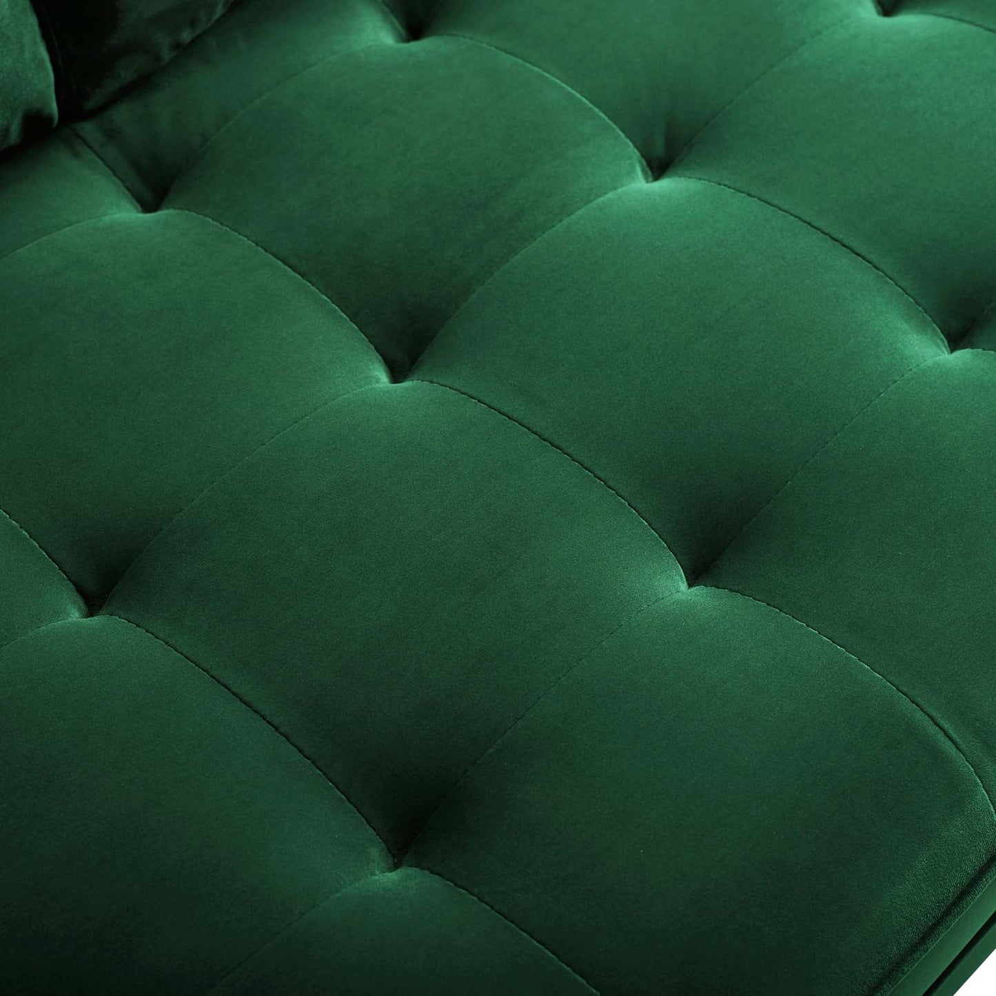 Valour Performance Velvet Loveseat Green EEI-4004-GRN