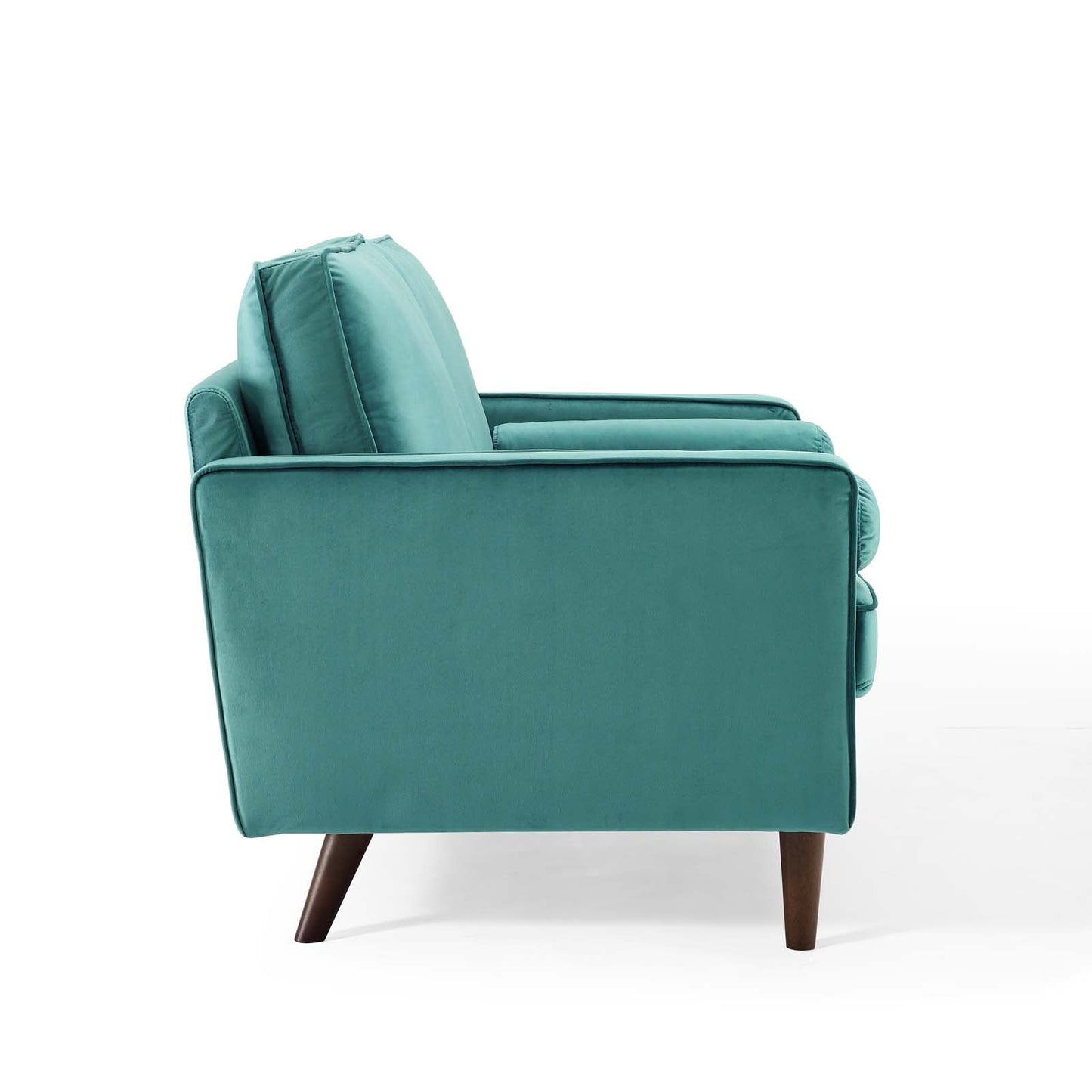 Valour Performance Velvet Loveseat Teal EEI-4004-TEA