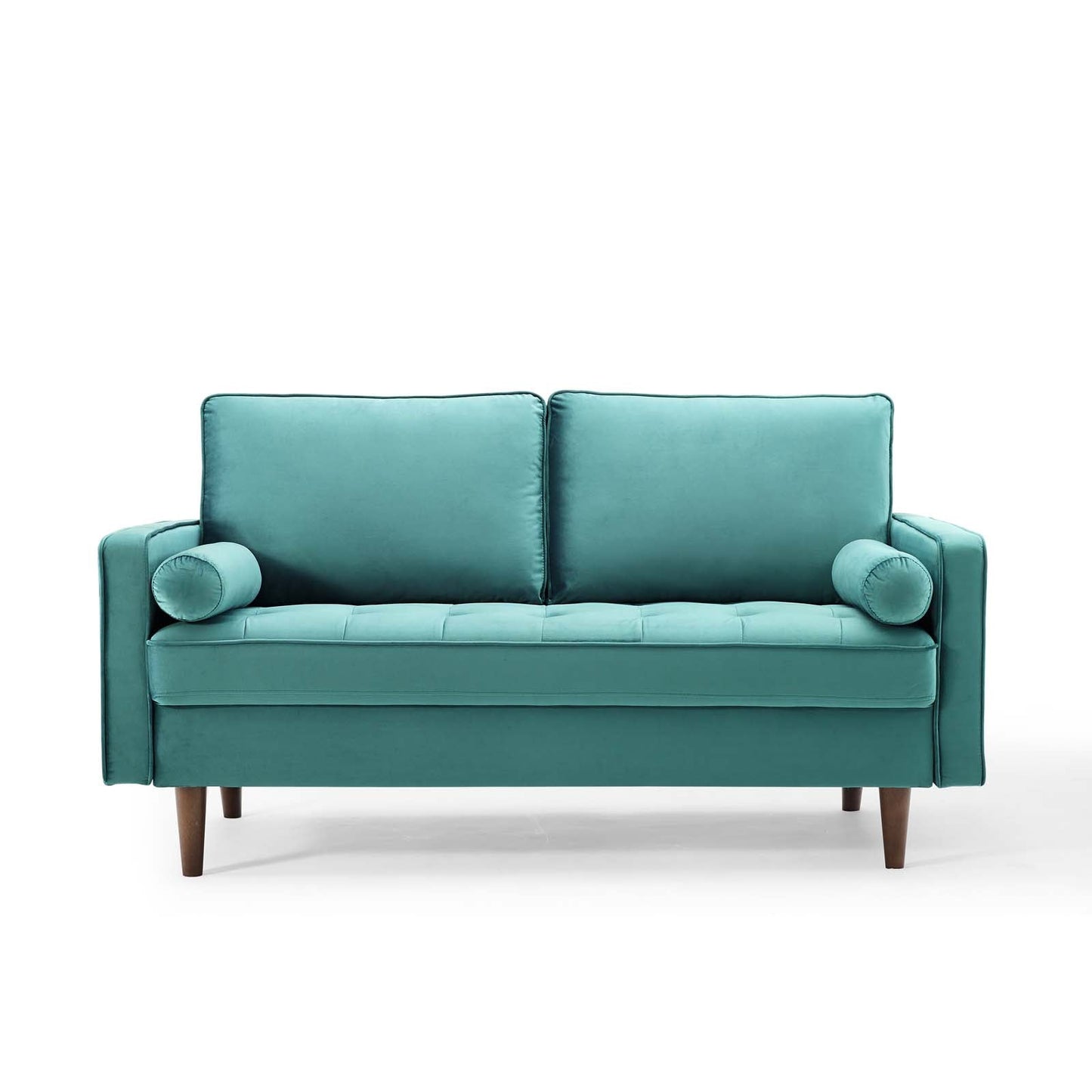 Valour Performance Velvet Loveseat Teal EEI-4004-TEA