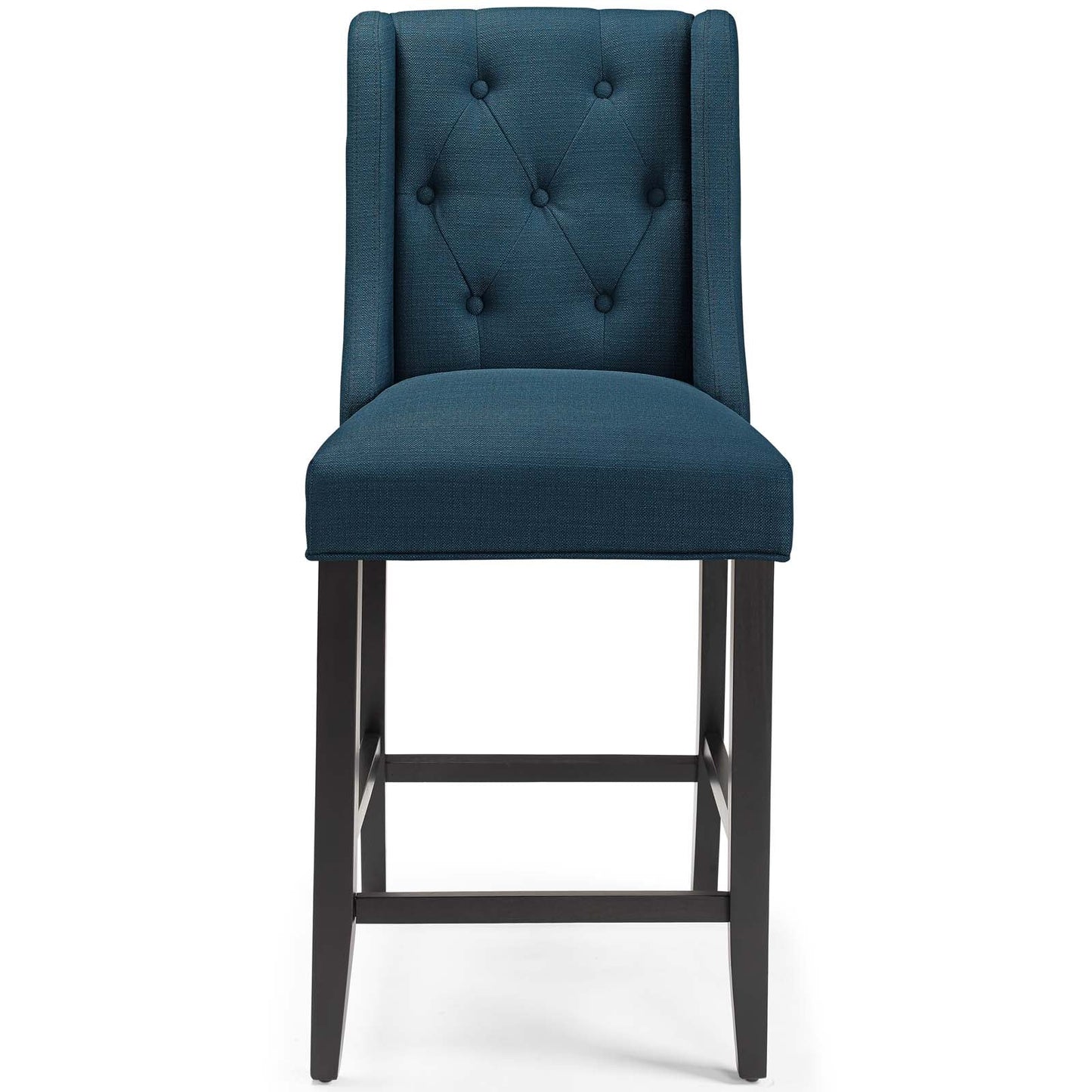 Baronet Counter Bar Stool Upholstered Fabric Set of 2 Azure EEI-4020-AZU