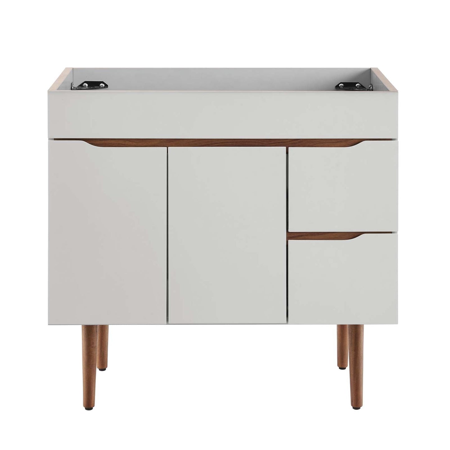 Harvest 36" Bathroom Vanity Cabinet (Sink Basin Not Included) Gray Walnut EEI-4044-GRY-WAL