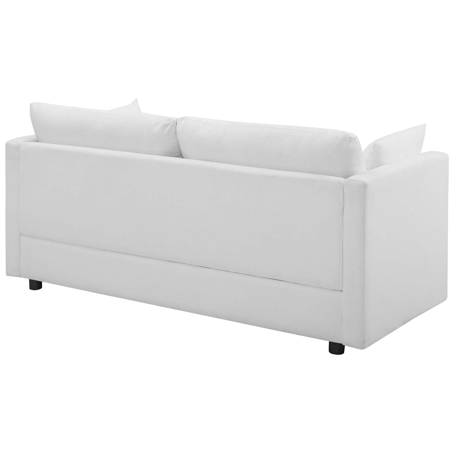 Activate Upholstered Fabric Sofa and Armchair Set White EEI-4045-WHI-SET