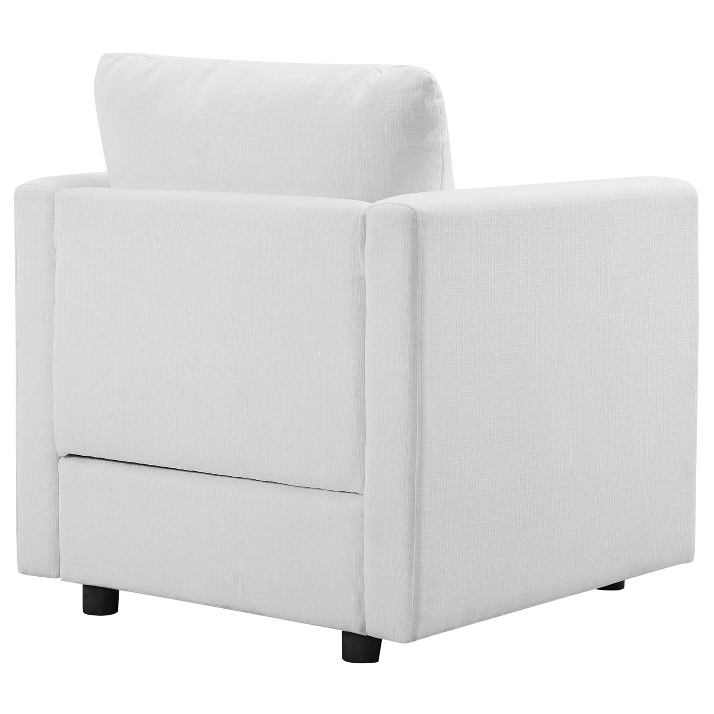 Activate Upholstered Fabric Sofa and Armchair Set White EEI-4045-WHI-SET