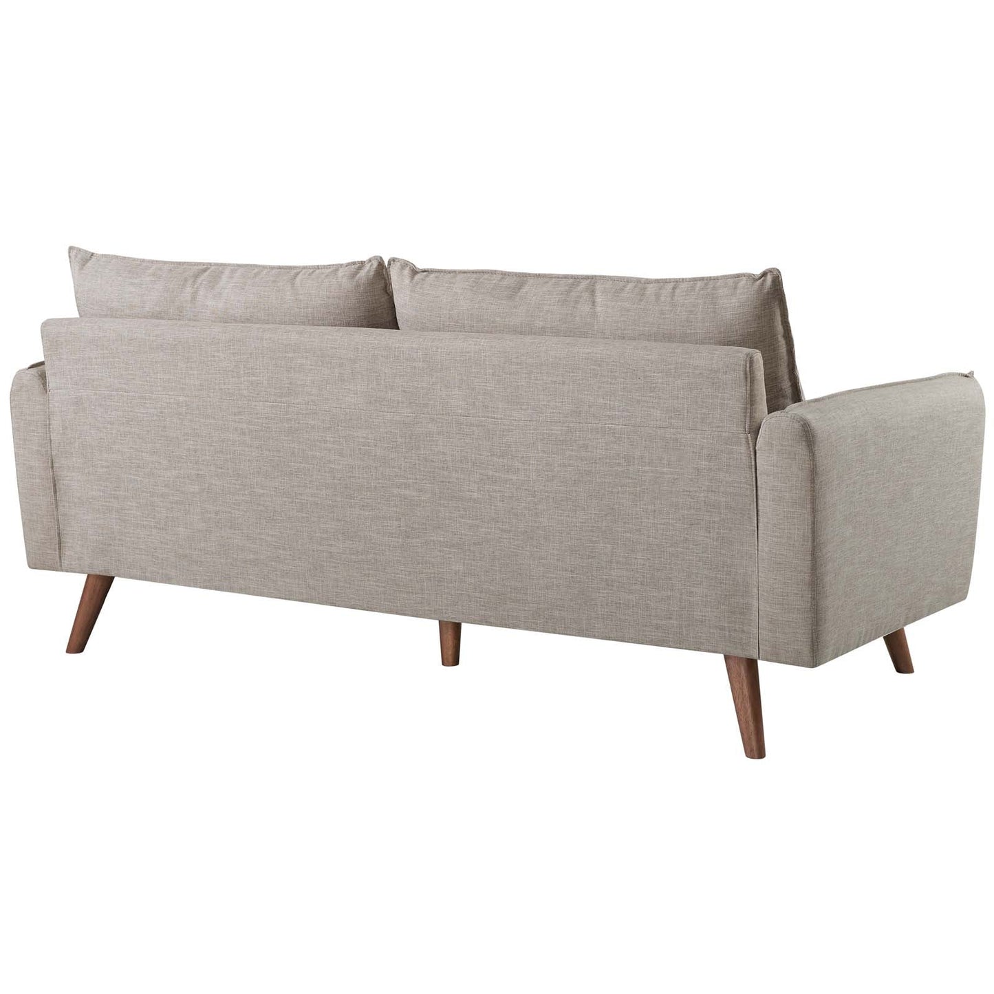 Revive Upholstered Fabric Sofa and Loveseat Set Beige EEI-4047-BEI-SET