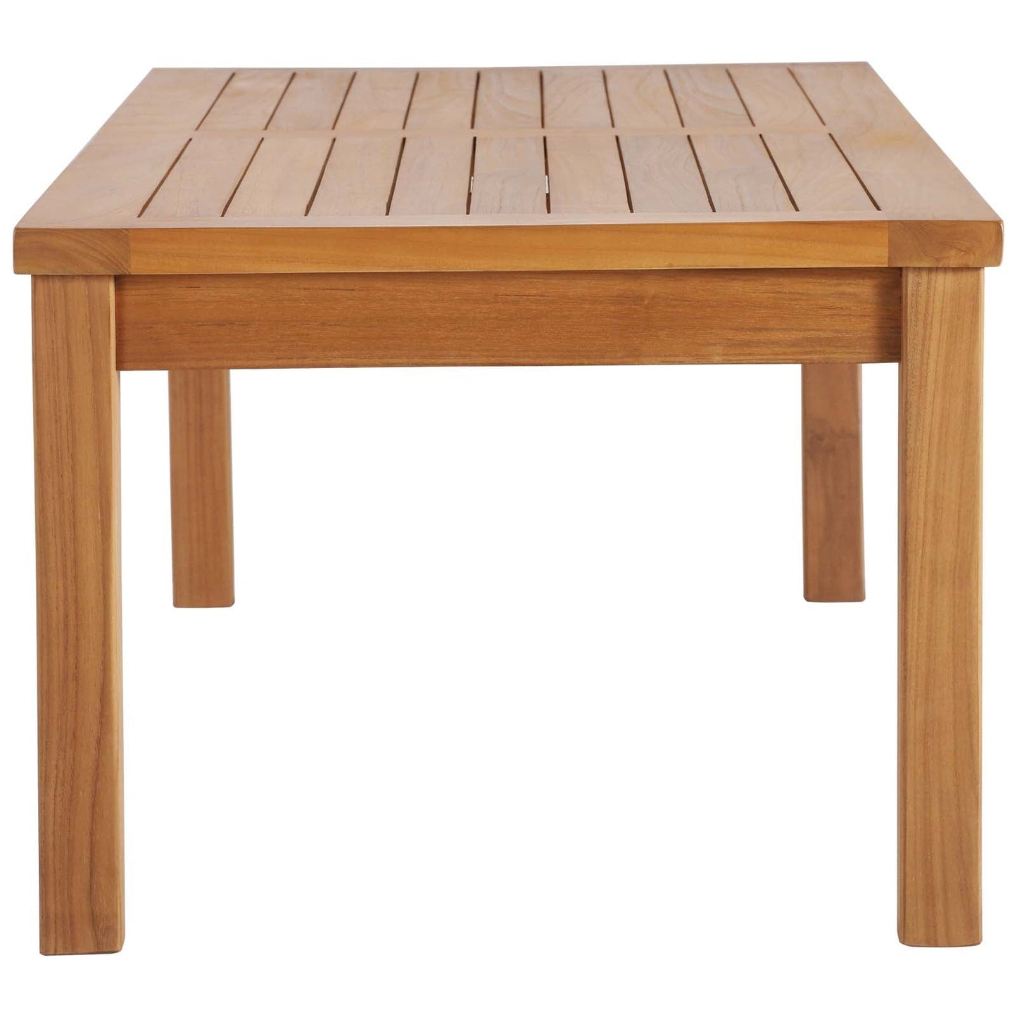 Upland Outdoor Patio Teak Wood Coffee Table Natural EEI-4122-NAT