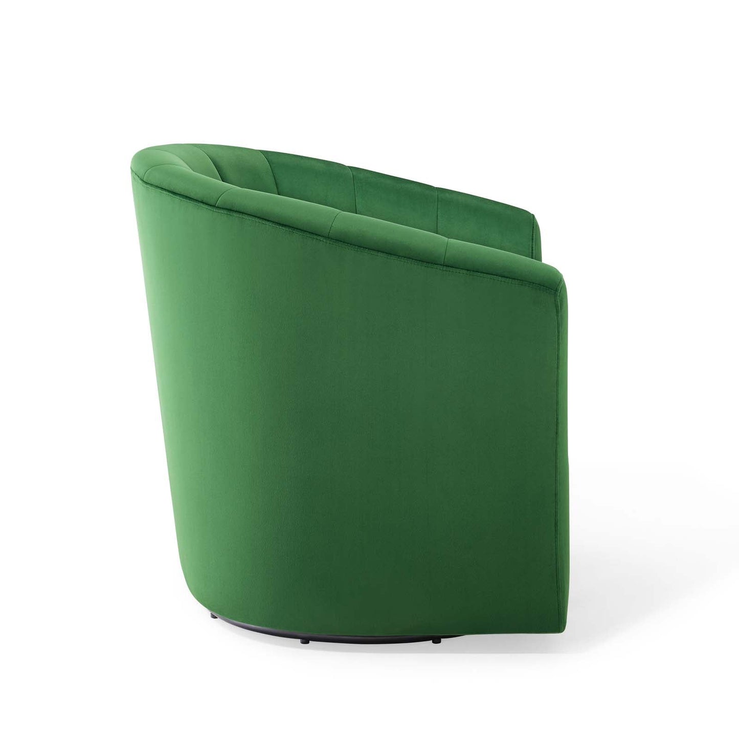 Prospect Performance Velvet Swivel Armchair Emerald EEI-4139-EME