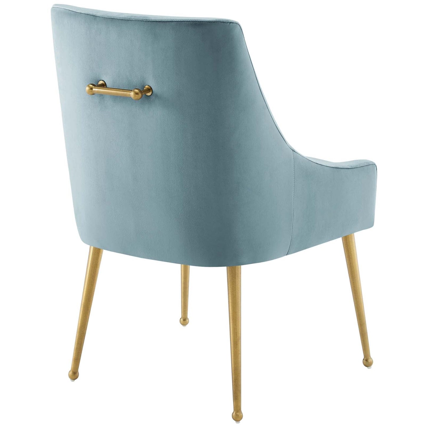 Discern Upholstered Performance Velvet Dining Chair Set of 2 Light Blue EEI-4148-LBU