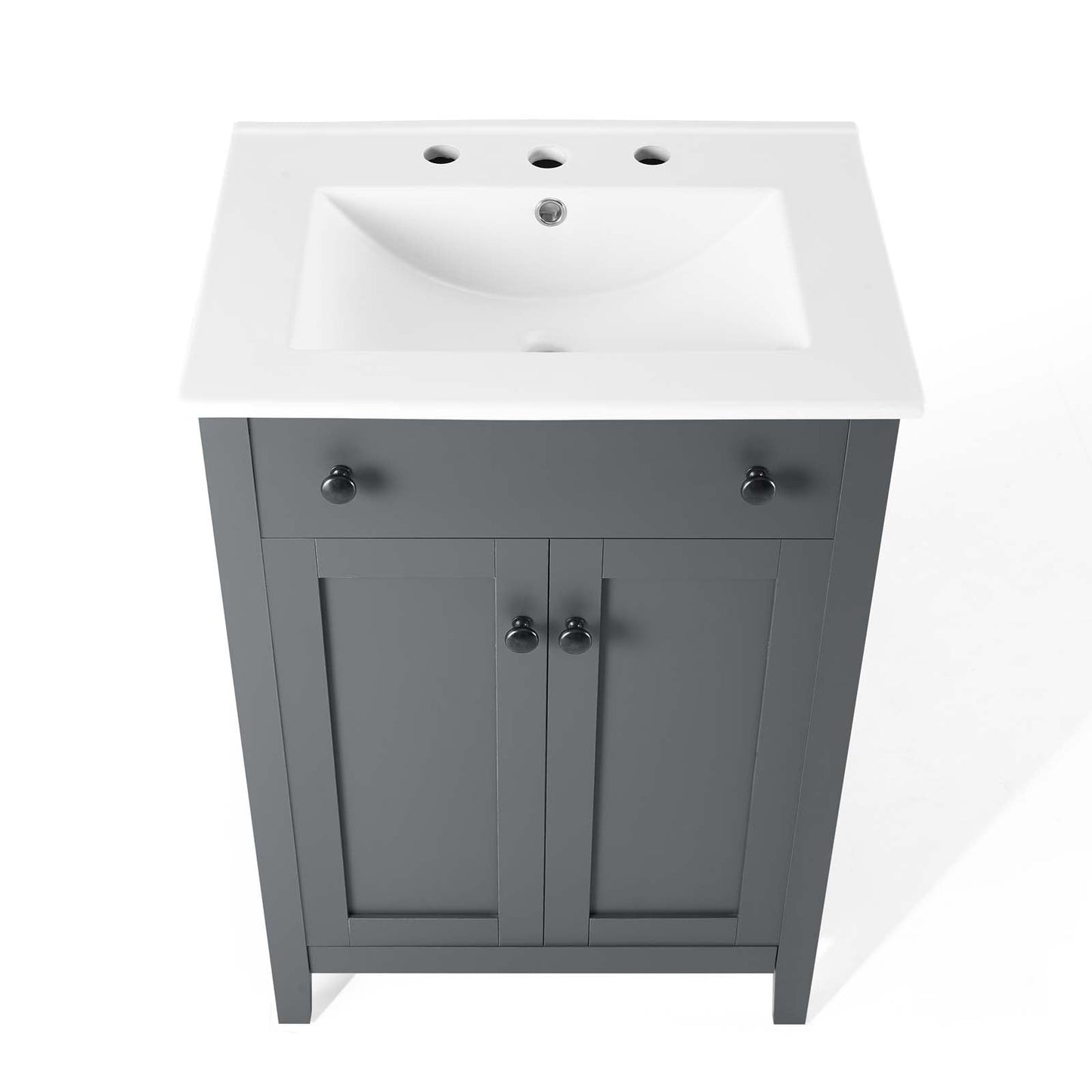 Nantucket 24" Bathroom Vanity Gray White EEI-4250-GRY-WHI