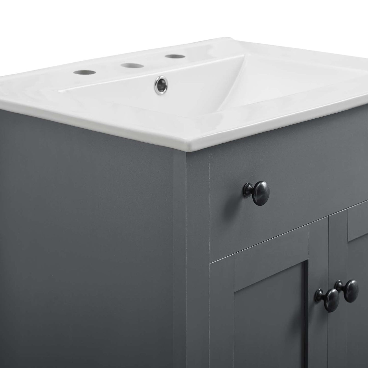 Nantucket 24" Bathroom Vanity Gray White EEI-4250-GRY-WHI