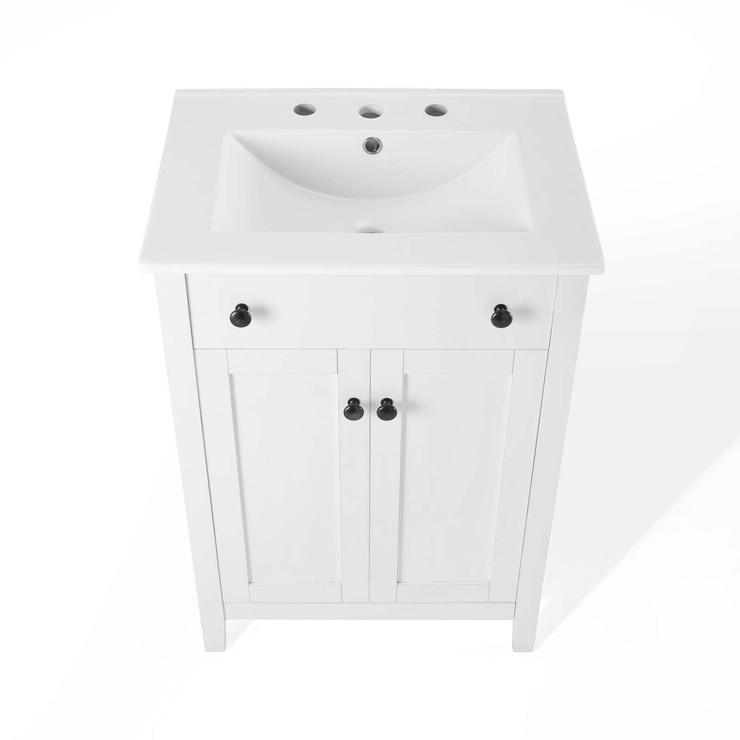 Nantucket 24" Bathroom Vanity White White EEI-4250-WHI-WHI