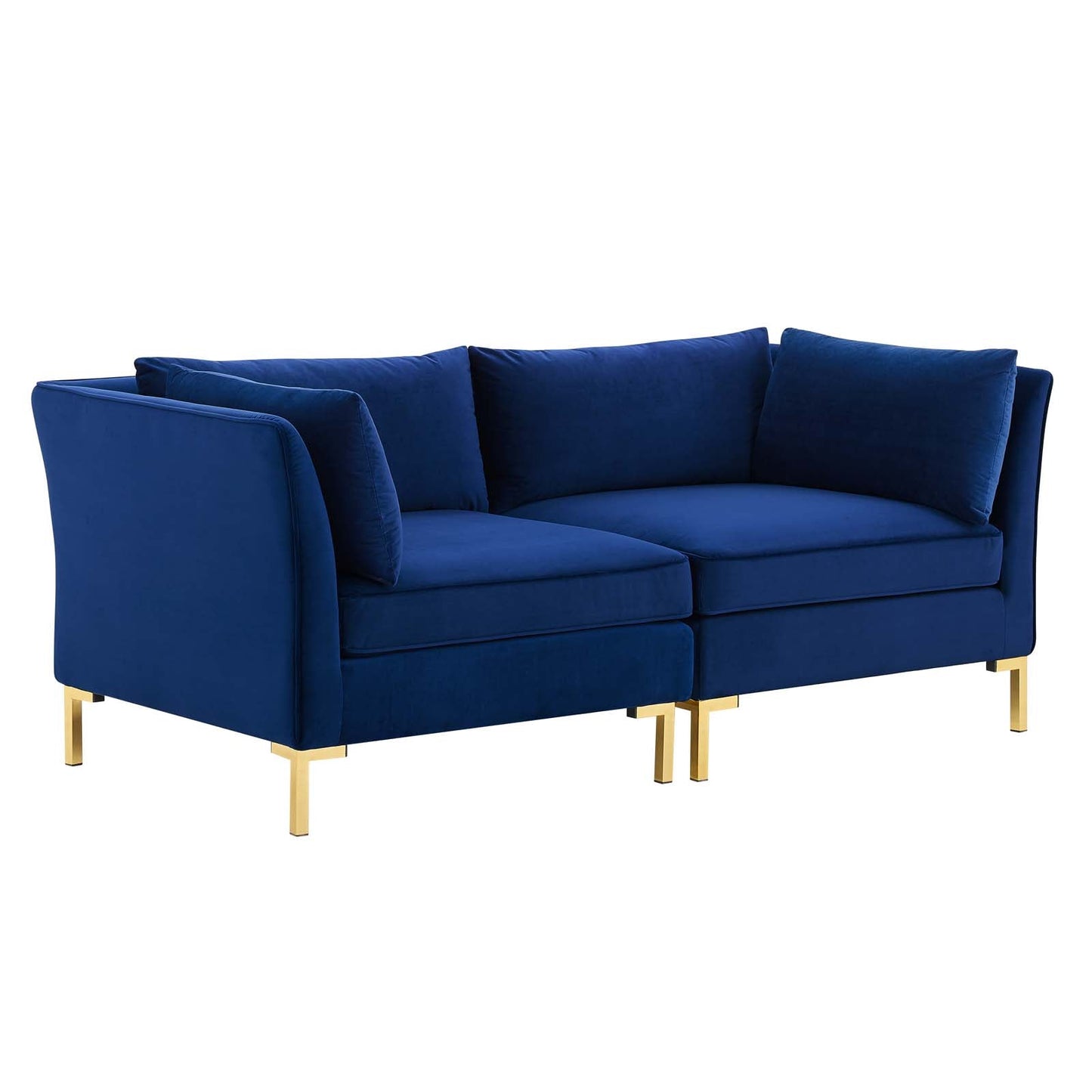 Ardent Performance Velvet Loveseat Navy EEI-4268-NAV