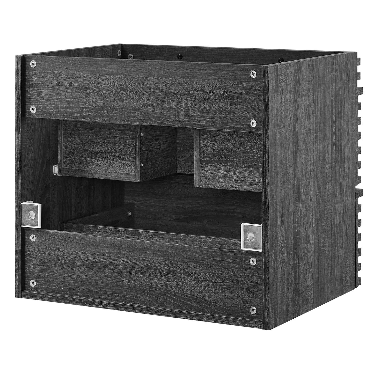 Render 24" Wall-Mount Bathroom Vanity Cabinet (Sink Basin Not Included) Charcoal EEI-4338-CHA