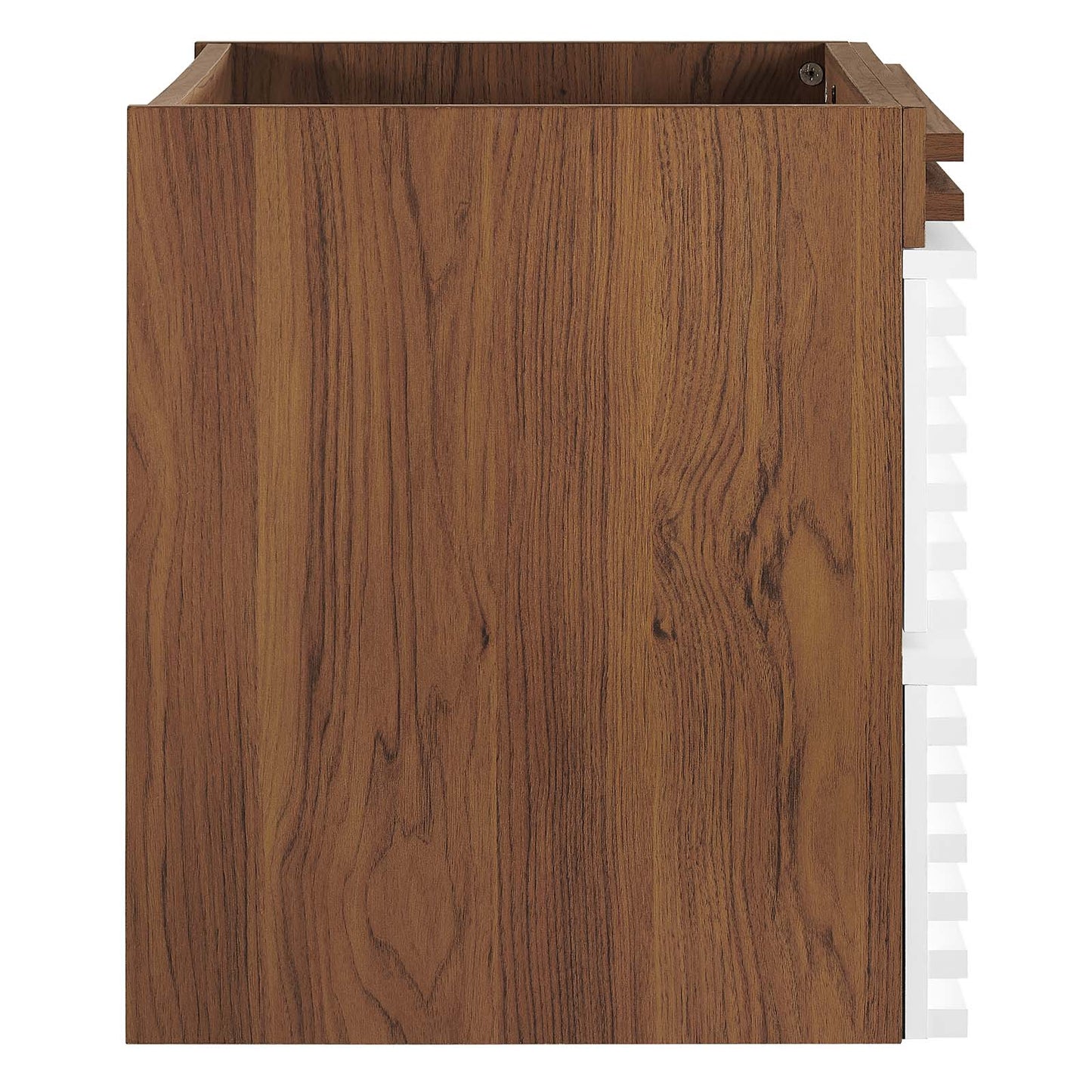 Render 24" Wall-Mount Bathroom Vanity Cabinet (Sink Basin Not Included) White Walnut EEI-4338-WHI-WAL