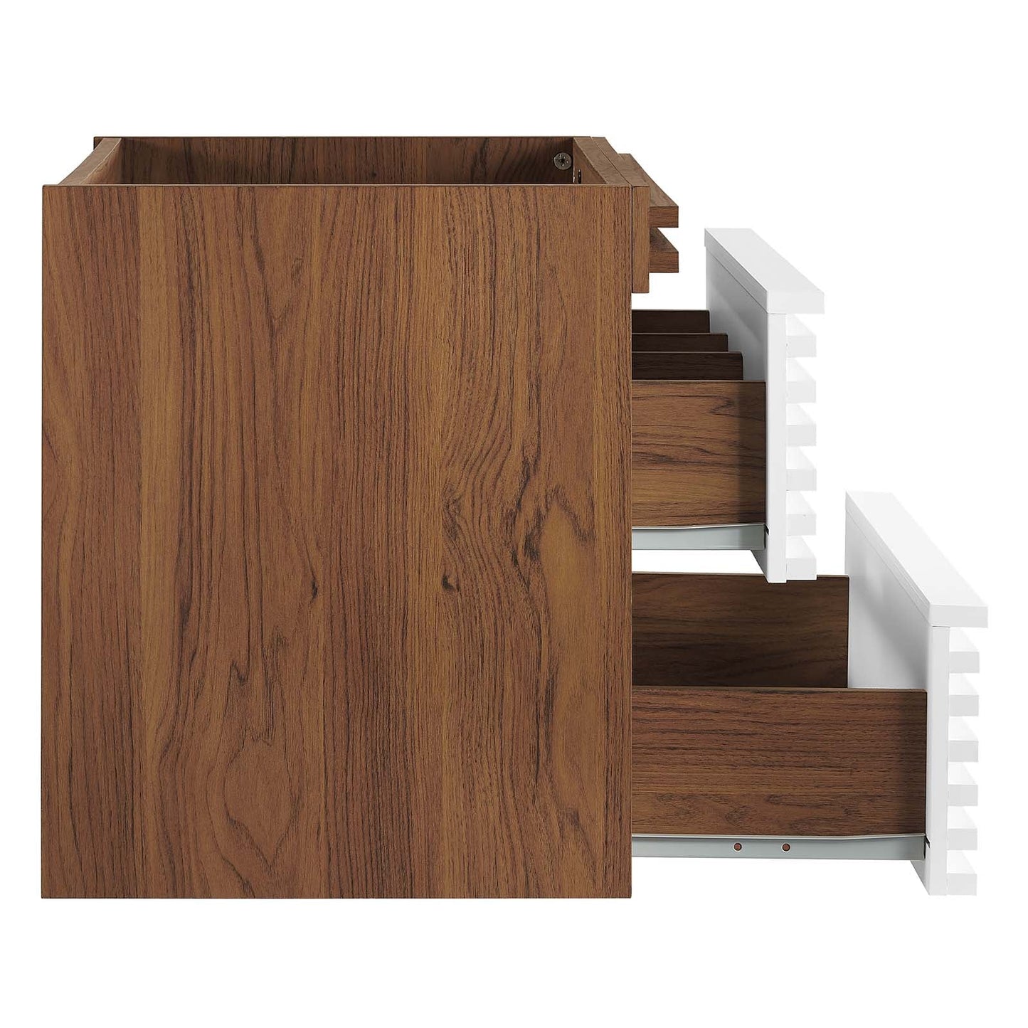 Render 24" Wall-Mount Bathroom Vanity Cabinet (Sink Basin Not Included) White Walnut EEI-4338-WHI-WAL