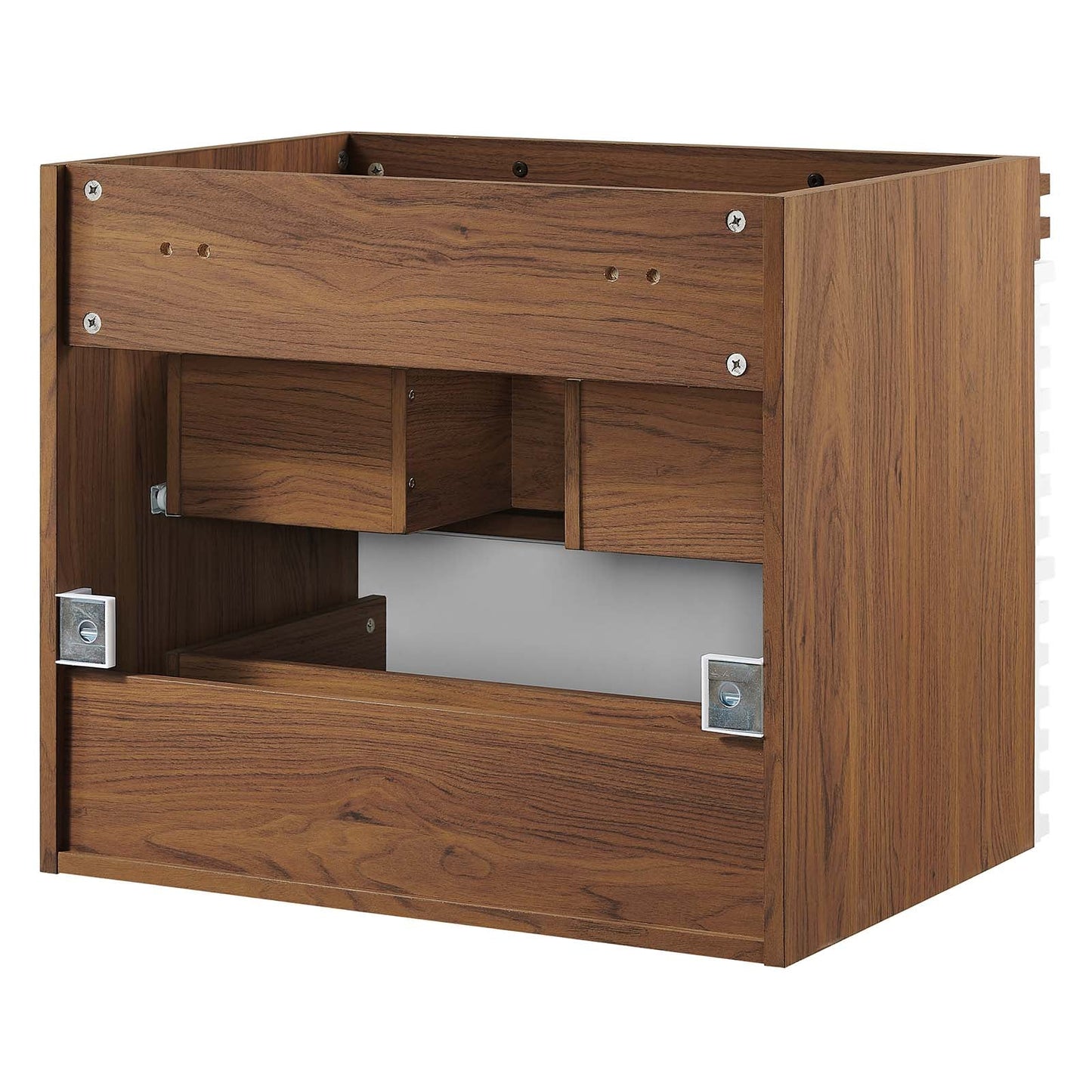 Render 24" Wall-Mount Bathroom Vanity Cabinet (Sink Basin Not Included) White Walnut EEI-4338-WHI-WAL