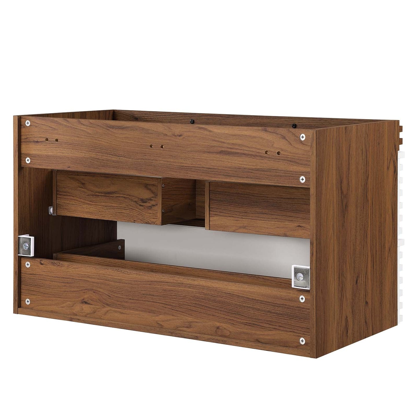 Render 36" Wall-Mount Bathroom Vanity Cabinet (Sink Basin Not Included) White Walnut EEI-4339-WHI-WAL